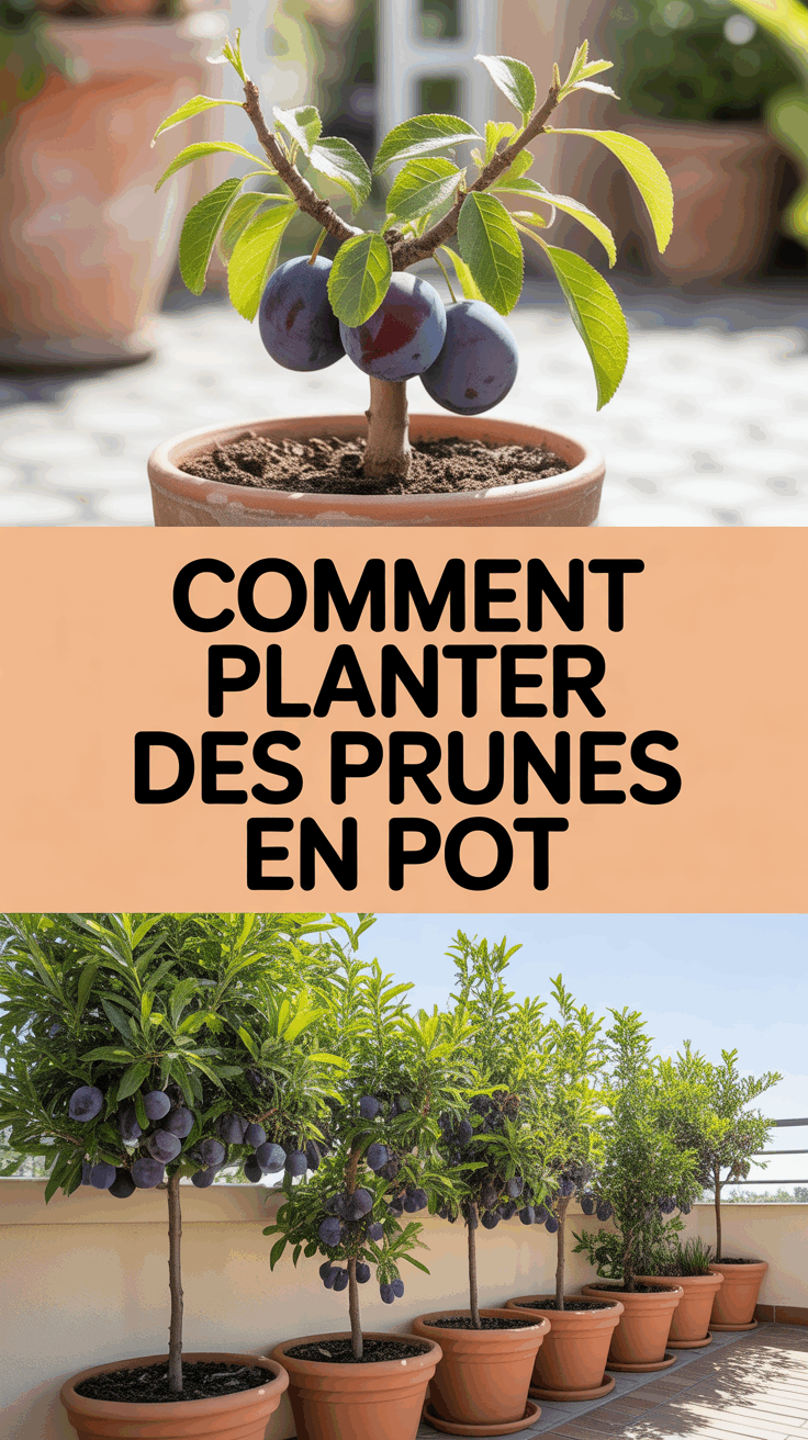 Comment planter des prunes en pot