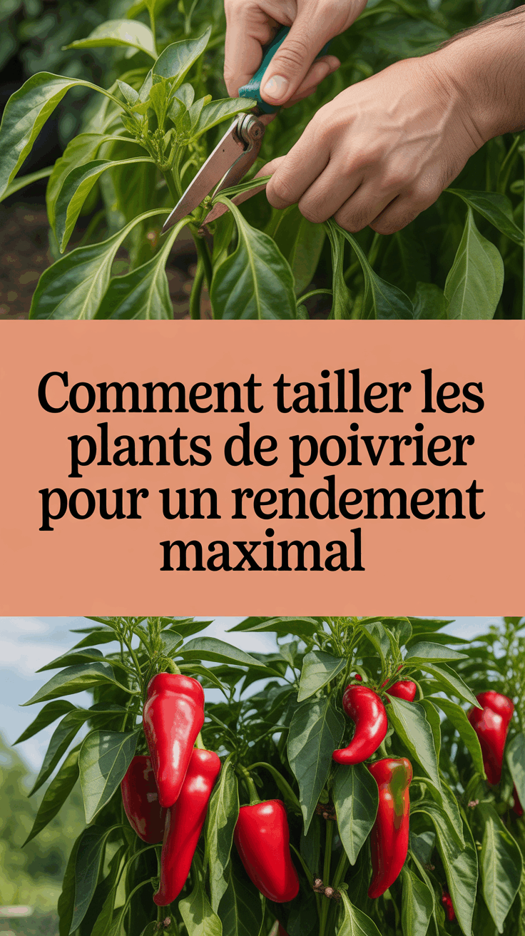 Comment tailler les plants de poivrier pour un rendement maximal