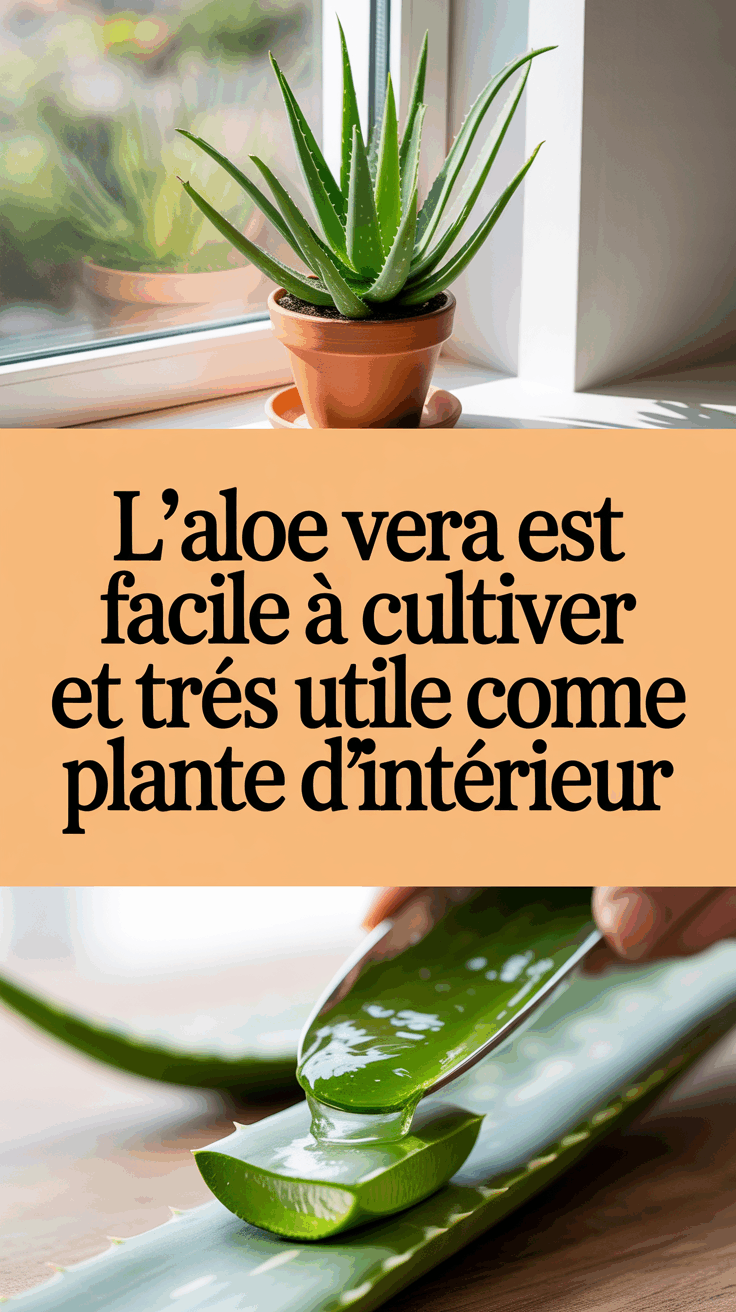L'Aloe Vera est facile à cultiver et très utile comme plante d'intérieur