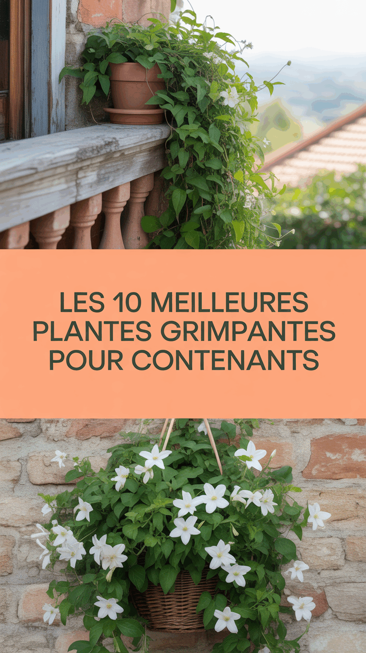 Les 10 meilleures plantes grimpantes pour contenants
