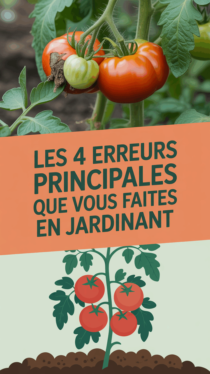Les 4 erreurs principales que vous faites en jardinant