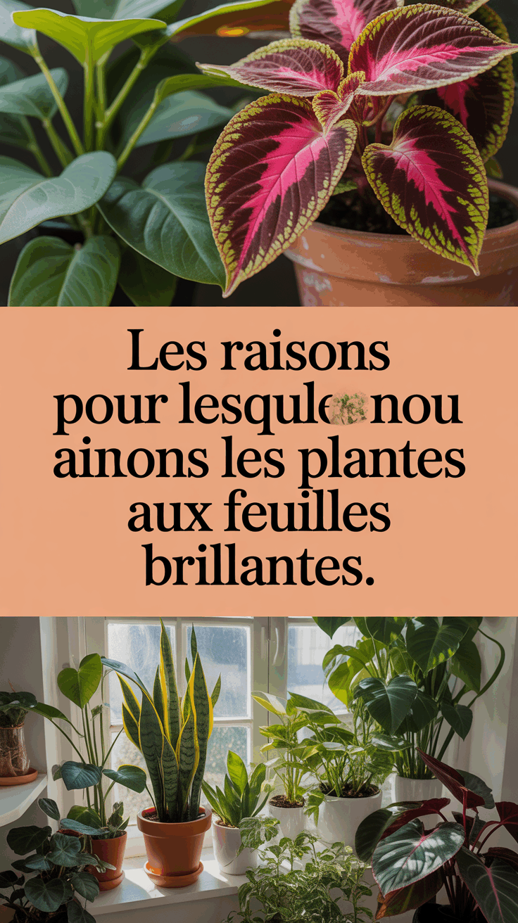 Les raisons pour lesquelles nous aimons les plantes aux feuilles brillantes.