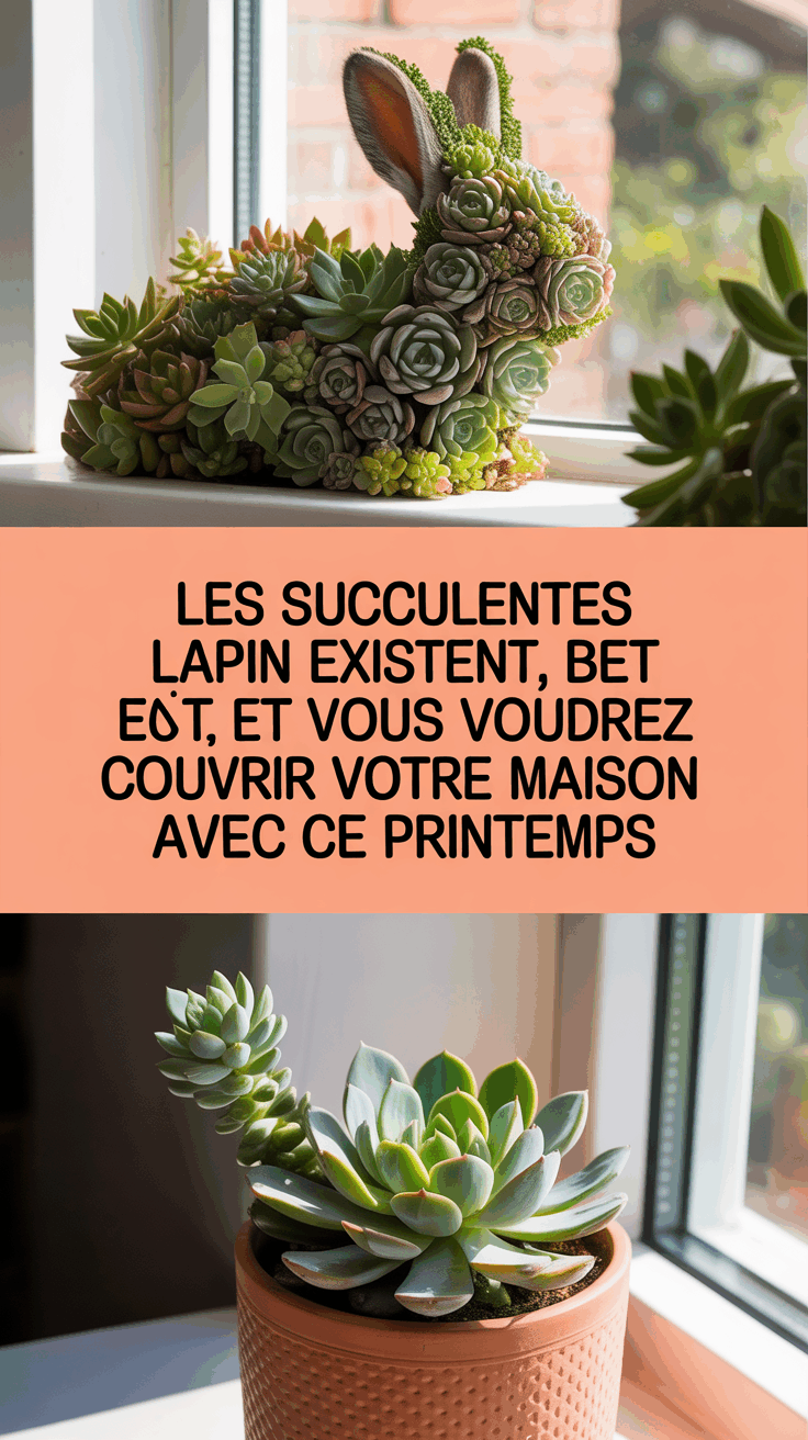 Les succulentes lapin existent vraiment, et vous voudrez couvrir votre maison avec ce printemps