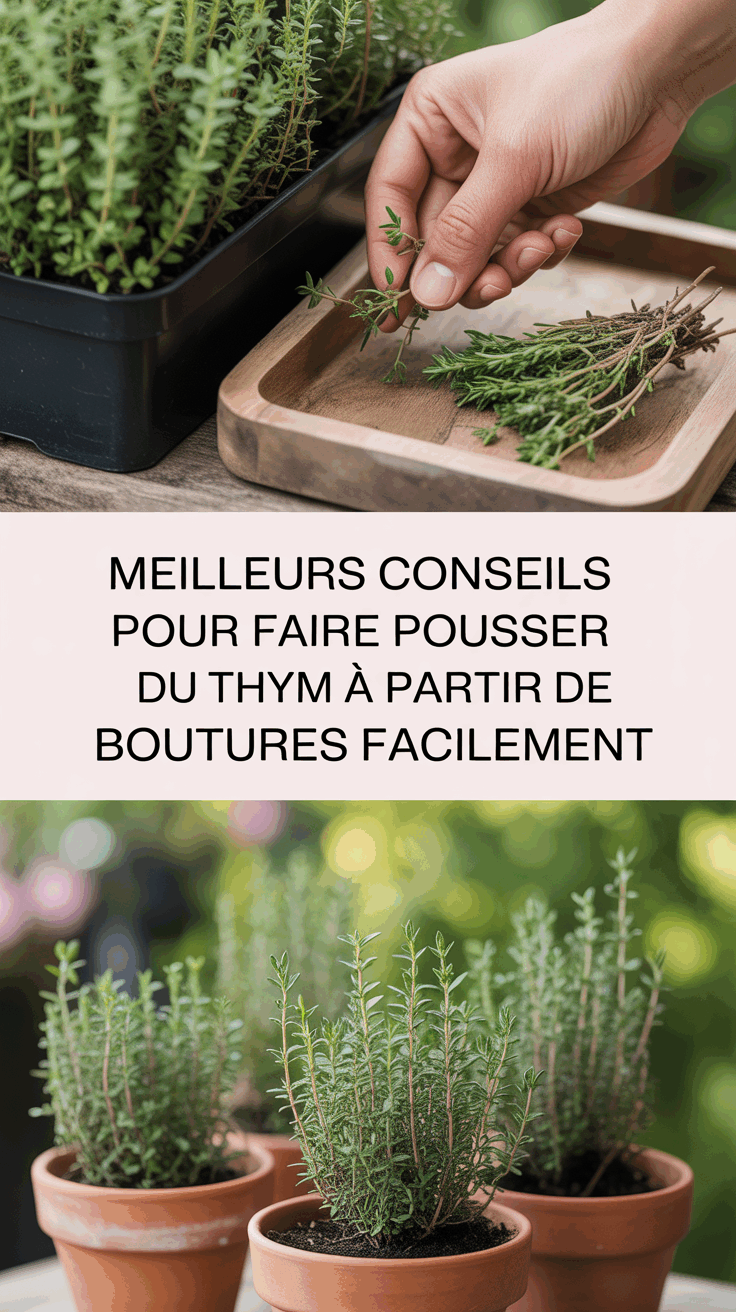 Meilleurs conseils pour faire pousser du thym à partir de boutures facilement