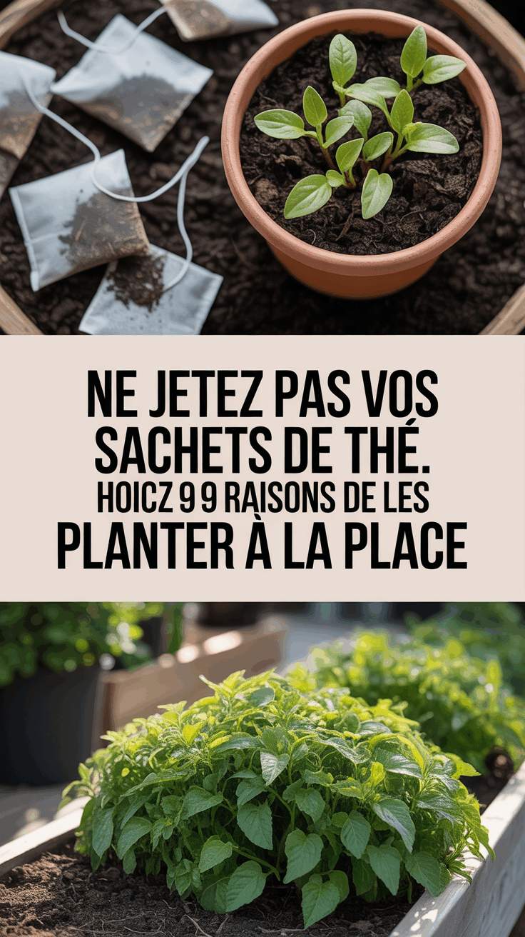 Ne jetez pas vos sachets de thé. Voici 9 raisons de les planter à la place