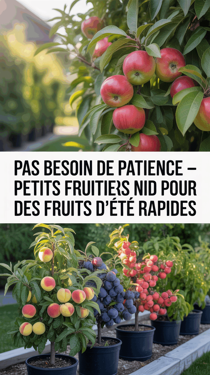 Pas besoin de patience – Petits fruitiers nains pour des fruits d'été rapides