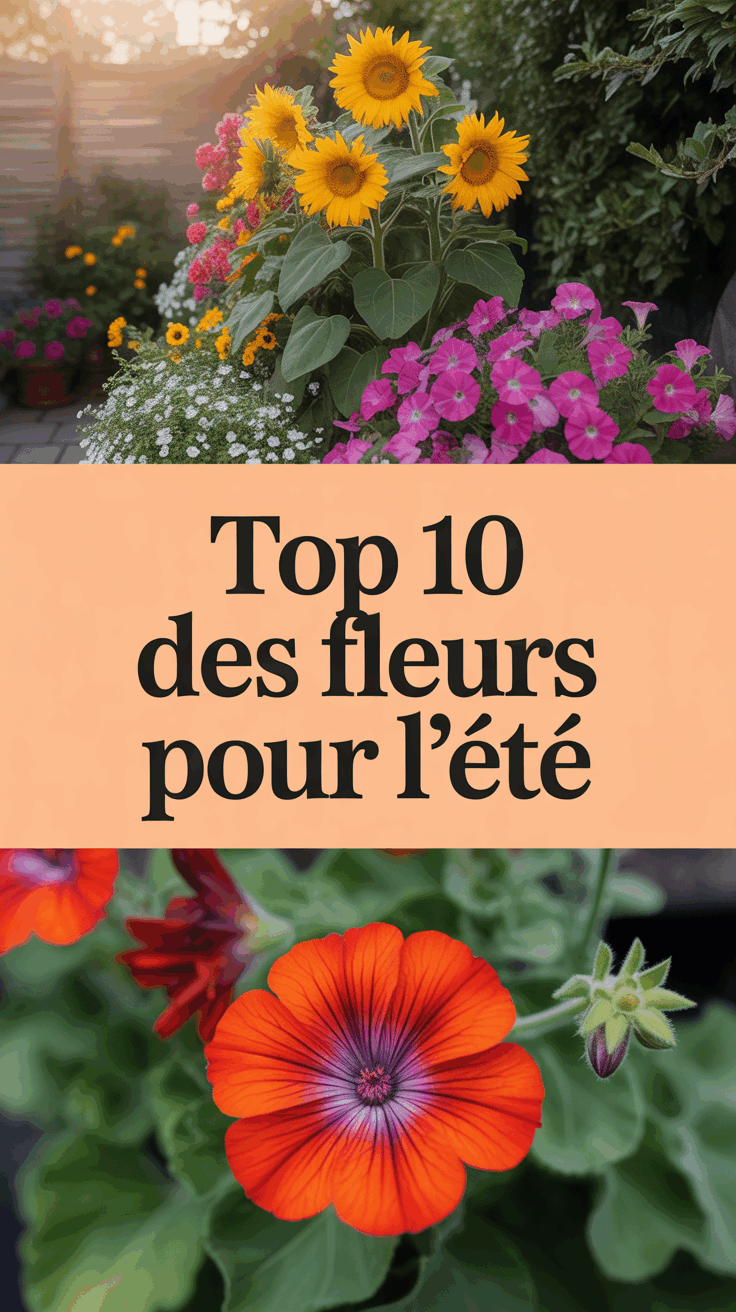 Top 10 des fleurs pour l'été