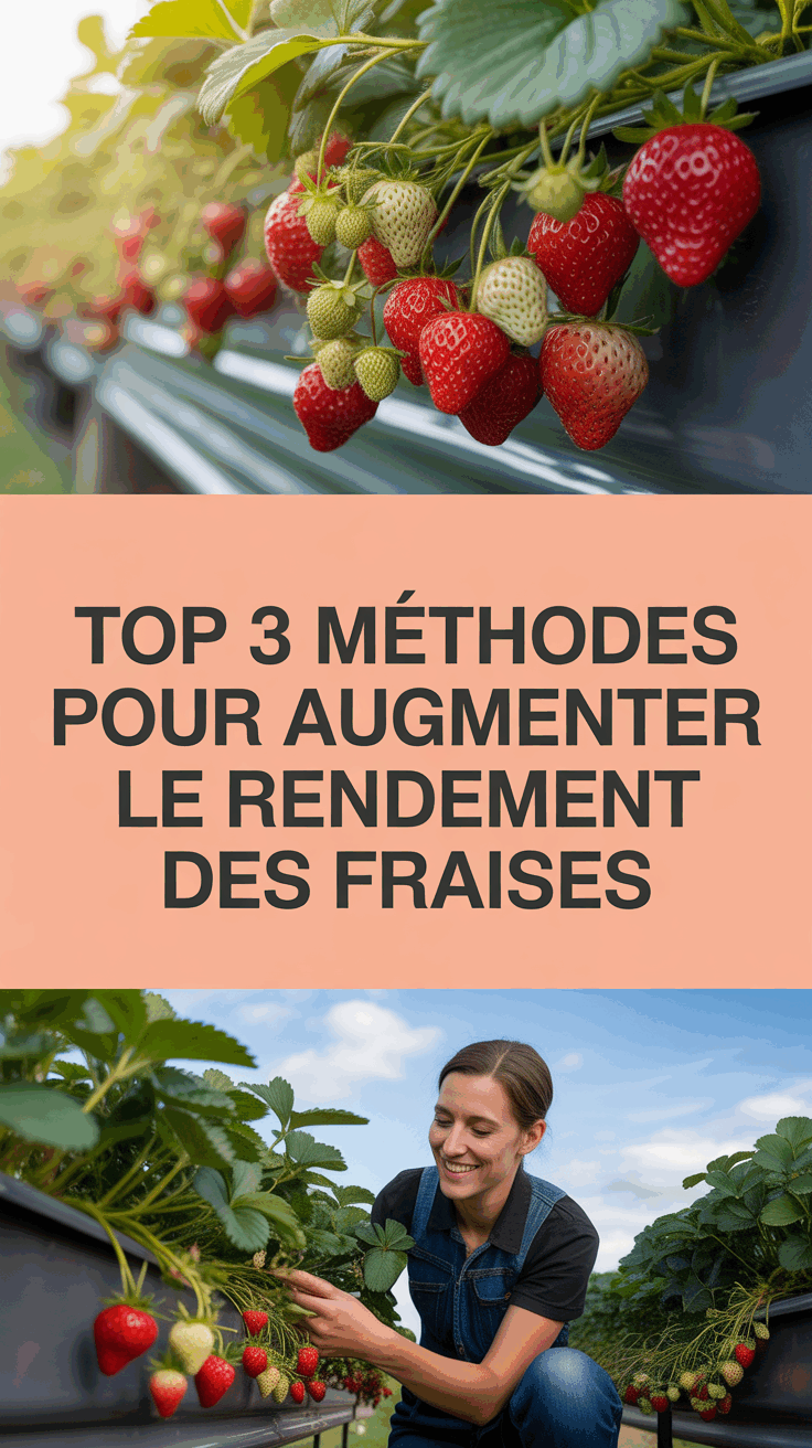Top 3 méthodes pour augmenter le rendement des fraises