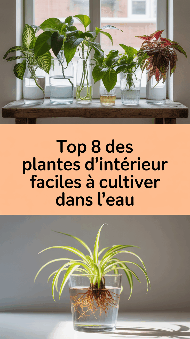 Top 8 des plantes d'intérieur faciles à cultiver dans l'eau