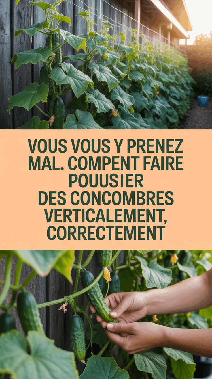 Vous vous y prenez mal. Comment faire pousser des concombres verticalement, correctement