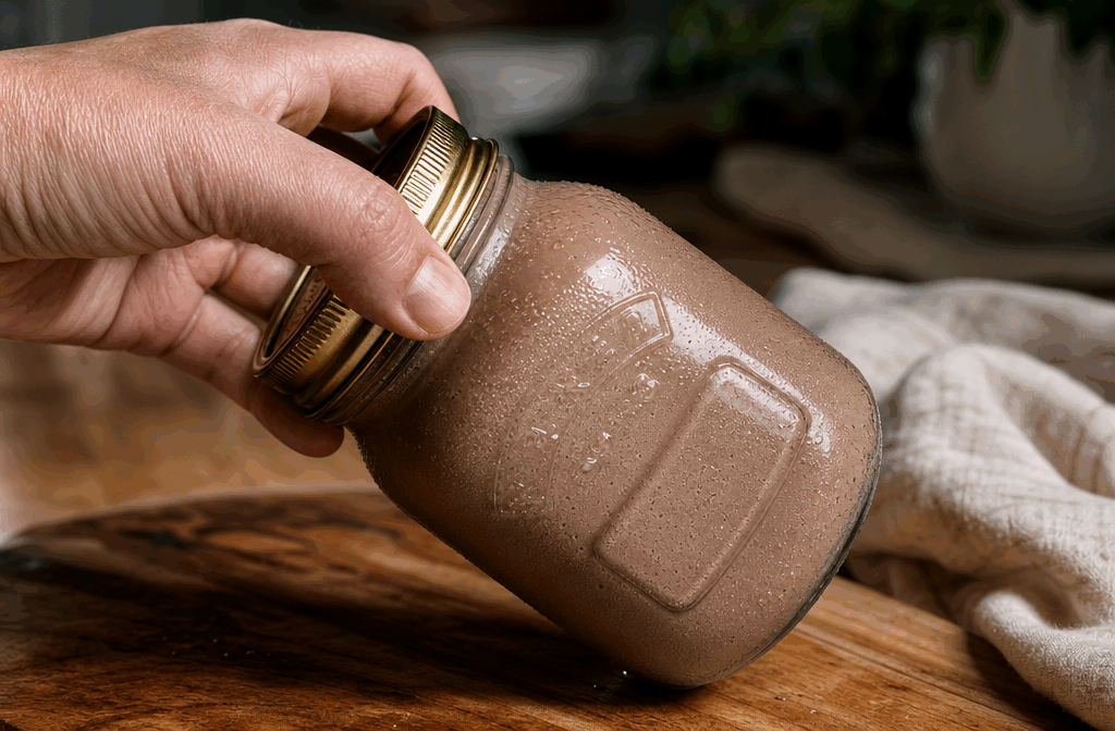 5 minutes pour une glace maison ultra crémeuse dans un bocal, vous allez craquer 🔥 Description Cette recette facile et rapide vous permet de préparer une glace maison incroyablement crémeuse en seulement 5 minutes, directement dans un bocal. Sans machine à glace, vous obtiendrez un dessert frais, gourmand et personnalisable selon vos goûts. Parfait pour une envie de douceur improvisée ou pour surprendre vos invités en toute simplicité. Informations Temps de préparation : 5 minutes Temps de cuisson : 0 minute Nombre de portions : 2 Difficulté : Facile Ingrédients Pour la glace ultra crémeuse 200 ml de crème liquide entière très froide (au moins 30% de matière grasse) 3 cuillères à soupe de lait concentré sucré 1 cuillère à café d’extrait de vanille (facultatif) Pour la garniture (optionnelle) 30 g de pépites de chocolat, fruits secs ou fruits rouges frais 1 cuillère à soupe de caramel au beurre salé ou de sirop d’érable Préparation Verse la crème liquide froide dans un bocal en verre propre et ajoute le lait concentré sucré ainsi que l’extrait de vanille. Ferme le bocal hermétiquement avec un couvercle. Secoue vigoureusement le bocal pendant environ 5 minutes, en le tenant bien ferme. Le mélange va épaissir petit à petit jusqu’à devenir une texture de glace crémeuse. Ouvre le bocal, tu peux alors incorporer délicatement la garniture choisie (pépites de chocolat, fruits, caramel). Referme le bocal et secoue légèrement pour bien répartir les ingrédients. Pour une texture encore plus ferme, place le bocal au congélateur pendant 30 minutes avant de déguster, sinon savoure immédiatement pour une glace onctueuse et moelleuse. Astuces Utilise de la crème liquide bien froide pour faciliter la prise. Pour une variante intense, remplace le lait concentré par du lait concentré non sucré et sucre à ta convenance. Ajoute des éclats de cookies ou des morceaux de fruits congelés pour plus de gourmandise. Si tu n’as pas de bocal, un grand récipient hermétique fait aussi très bien l’affaire. Service Sers ta glace maison directement dans le bocal ou dans des petites coupes pour un effet convivial. Accompagne-la d’un coulis de fruits ou d’une sauce au chocolat chaud. Idéal pour une pause sucrée improvisée en famille ou entre amis, à déguster aussi bien au goûter qu’en dessert léger après un repas.