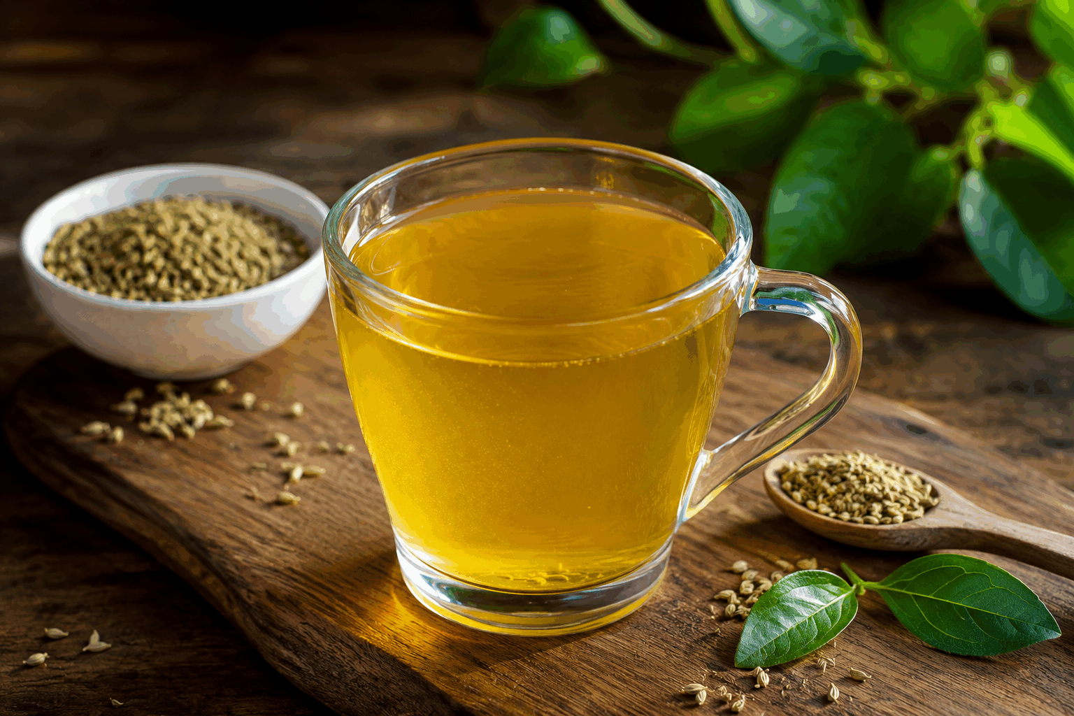 5 minutes pour une infusion bien-être qui apaise digestion et voies respiratoires ✨ Description Cette infusion bien-être est une boisson chaude et apaisante, conçue pour soulager les inconforts digestifs et dégager les voies respiratoires. Ses plantes soigneusement sélectionnées offrent une harmonie de saveurs douces et légèrement épicées, idéale pour un moment de détente à tout moment de la journée. Informations Temps de préparation : 5 minutes Temps de cuisson : 5 minutes Nombre de portions : 2 tasses Difficulté : Facile Ingrédients Pour l'infusion 250 ml d'eau filtrée 1 cuillère à soupe de feuilles de menthe poivrée séchée 1 cuillère à soupe de fleurs de camomille séchées 1 cuillère à café de racine de réglisse coupée 1 cuillère à café de thym séché 1 tranche fine de gingembre frais (environ 5 g) 1 cuillère à café de miel (optionnel) Préparation Fais chauffer l'eau dans une casserole jusqu'à ébullition. Dans une théière ou une passoire à infusion, dépose la menthe poivrée, la camomille, la racine de réglisse, le thym et le gingembre frais. Verse l'eau bouillante sur les plantes et laisse infuser pendant 5 minutes, à couvert, pour conserver les arômes essentiels. Filtre l'infusion dans des tasses à l'aide d'une passoire fine. Ajoute le miel selon ton goût et remue bien. Astuces Choisis des plantes de qualité biologique pour maximiser les bienfaits thérapeutiques. Si tu préfères une infusion plus douce, réduis le gingembre ou omets la racine de réglisse. Cette infusion se déguste de préférence chaude, mais peut également être servie tiède en cas de gorge sensible. Pour un effet renforcé, tu peux ajouter une pointe de jus de citron frais au moment de servir. Service Servez cette infusion dans des tasses en céramique, idéalement lors d’une pause détente ou en fin de repas pour faciliter la digestion. C’est aussi un remède naturel idéal en saison froide pour apaiser les voies respiratoires. Accompagnez-la éventuellement de biscuits légers ou d’un fruit frais.
