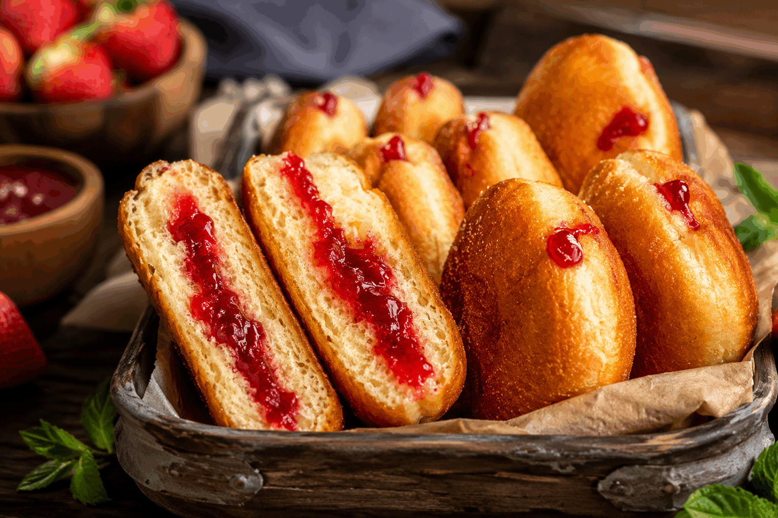 Beignets à la framboise bien gonflés : le secret pour les rendre ultra moelleux 😍