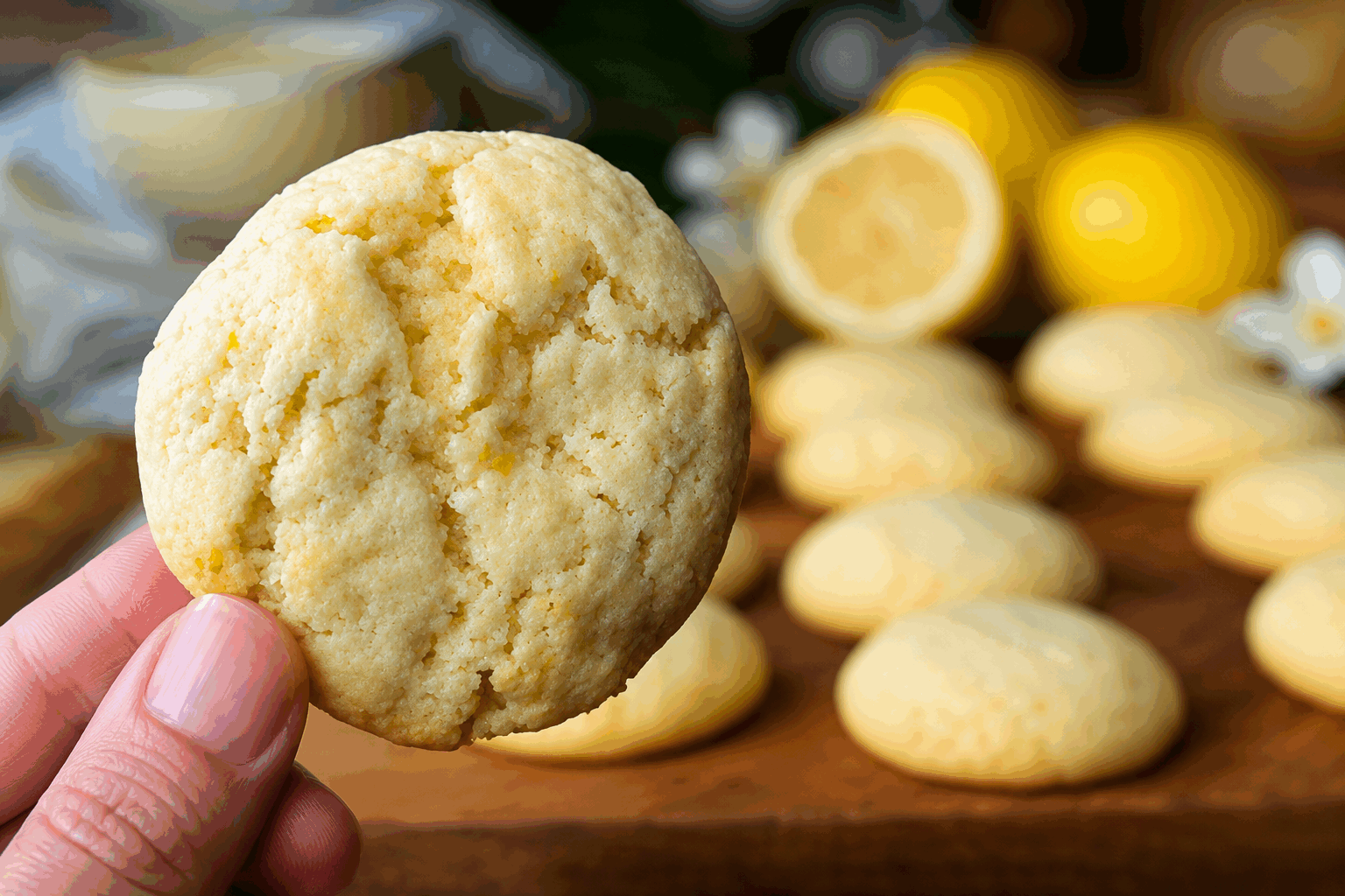 Biscuits au citron craquelés prêts en 15 minutes avec seulement 5 ingrédients 🍋✨