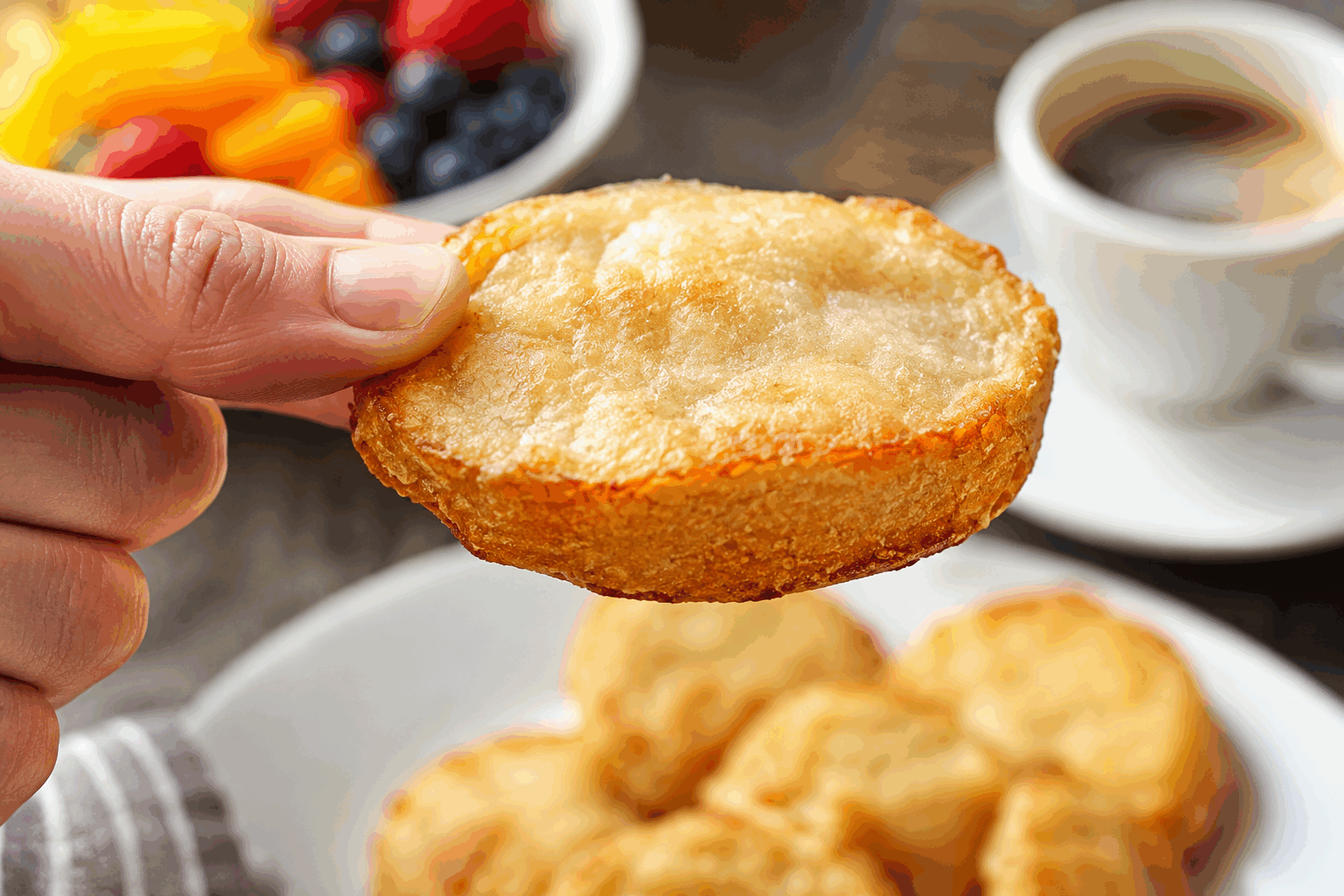 Biscuits petit-déjeuner ultra simples : 2 ingrédients, sans sucre ni farine, prêts en 5 minutes 👌 Description Ces biscuits ultra simples sont parfaits pour un petit-déjeuner sain et rapide. Avec seulement deux ingrédients naturels, ils sont sans sucre ajouté ni farine, tout en offrant une texture moelleuse et légèrement sucrée grâce aux fruits. Idéal pour bien commencer la journée sans culpabilité. Informations Temps de préparation : 2 minutes Temps de cuisson : 5 minutes Nombre de portions : 6 biscuits Difficulté : Facile Ingrédients Pour la pâte 2 bananes mûres (environ 200 g) 120 g de flocons d’avoine Préparation Préchauffe le four à 180°C (chaleur tournante de préférence). Écrase les bananes dans un saladier jusqu’à obtenir une purée homogène. Ajoute les flocons d’avoine et mélange bien pour obtenir une pâte légèrement collante. Façonne 6 petits biscuits plats en déposant la pâte directement sur une plaque recouverte de papier cuisson. Enfourne pendant 5 à 7 minutes, jusqu’à ce que les biscuits soient fermes et légèrement dorés. Astuces Utilise des bananes bien mûres pour une douceur naturelle optimale. Pour varier les saveurs, ajoute des raisins secs, des pépites de chocolat ou une pincée de cannelle. Surveille la cuisson de près, les biscuits cuisent vite et doivent rester moelleux à l’intérieur. Conserve les biscuits dans une boîte hermétique à température ambiante pendant 2 jours maximum. Service Servez ces biscuits tièdes, accompagnés d’un yaourt nature ou d’un smoothie pour un petit-déjeuner complet et rassasiant. Ils sont également parfaits à emporter pour une collation rapide et saine tout au long de la journée.