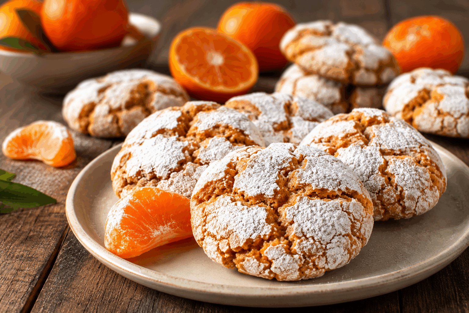 Biscuits siciliens à la clémentine et amandes, fondants en 10 minutes seulement 👌 Description Ces biscuits siciliens allient la douceur acidulée de la clémentine à la richesse des amandes, offrant une texture fondante et légère. Rapides à réaliser, ils sont parfaits pour une pause gourmande ou accompagner un café. Inspirés des saveurs traditionnelles de Sicile, ils évoquent le soleil et la fraîcheur méditerranéenne. Informations Temps de préparation : 5 minutes Temps de cuisson : 10 minutes Nombre de portions : 20 biscuits Difficulté : Facile Ingrédients Pour la pâte 150 g de poudre d'amandes 100 g de sucre glace 1 œuf 50 g de beurre doux fondu 2 clémentines non traitées (zeste et jus) 1 pincée de sel 1 cuillère à café d'extrait de vanille (facultatif) Préparation Préchauffe le four à 180°C (chaleur tournante de préférence). Lave soigneusement les clémentines, râpe finement les zestes et presse leur jus. Dans un saladier, mélange la poudre d'amandes, le sucre glace et la pincée de sel. Ajoute l’œuf, le beurre fondu, les zestes et le jus de clémentine ainsi que l'extrait de vanille, puis mélange jusqu’à obtenir une pâte homogène et légèrement collante. Forme des petites boules de pâte de la taille d’une noix et pose-les sur une plaque recouverte de papier cuisson, en les espaçant légèrement. Aplatis légèrement chaque boule avec la paume de la main ou le dos d’une cuillère. Enfourne pour environ 10 minutes, jusqu’à ce que les biscuits soient légèrement dorés sur les bords. Laisse refroidir sur une grille avant de déguster pour préserver leur texture fondante. Astuces Utilise des clémentines bio pour éviter les pesticides sur les zestes. Tu peux remplacer le beurre par de l’huile d’olive douce, pour une version plus légère. Ne surcuits pas les biscuits pour qu’ils restent bien fondants à l’intérieur. Pour varier, ajoute un peu de cannelle ou de fleur d’oranger dans la pâte. Service Sers ces biscuits en accompagnement d’un thé ou d’un café. Ils sont aussi parfaits pour un goûter gourmand ou en fin de repas lors d’un dessert léger. Présente-les joliment dans une boîte ou un plat, ils feront un cadeau maison apprécié.