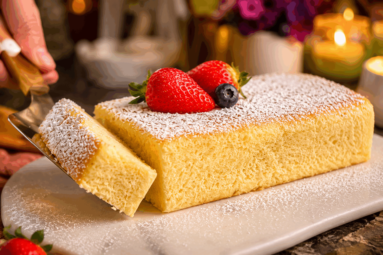 Cheesecake japonais ultra moelleux qui fond en moins de 30 minutes 😍 Description Ce cheesecake japonais est un dessert léger et aérien, connu pour sa texture ultra moelleuse et fondante en bouche. Sa douceur subtile et sa légèreté en font un plaisir réconfortant, parfait pour une pause gourmande ou un dessert élégant après un repas. Originaire du Japon, ce gâteau revisite le cheesecake traditionnel avec une cuisson douce et un mélange délicat de fromage frais et de blancs d’œufs. Informations Temps de préparation : 15 minutes Temps de cuisson : 20 minutes Nombre de portions : 6 personnes Difficulté : Moyenne Ingrédients Pour le gâteau 250 g de cream cheese (fromage frais type Philadelphia) 60 ml de lait entier 60 g de beurre doux 60 g de farine de blé 20 g de maïzena 6 œufs frais (blancs et jaunes séparés) 140 g de sucre en poudre (divisé en 100 g et 40 g) 1 pincée de sel 1 cuillère à café d’extrait de vanille Le zeste d’un demi-citron (facultatif) Préparation Préchauffe le four à 160°C en mode chaleur tournante. Prépare un moule à charnière de 18 cm de diamètre en le beurrant légèrement et réserve. Fais fondre le cream cheese, le beurre et le lait ensemble au bain-marie ou au micro-ondes. Mélange bien pour obtenir une crème lisse. Ajoute les jaunes d’œufs au mélange tiède, puis incorpore la farine tamisée et la maïzena. Mélange jusqu’à obtention d’une pâte homogène. Ajoute l’extrait de vanille et le zeste de citron, si utilisé. Dans un autre bol, bats les blancs d’œufs en neige avec une pincée de sel. Lorsqu’ils commencent à mousser, ajoute petit à petit 100 g de sucre et continue de battre jusqu’à obtenir une meringue ferme et brillante. Incorpore délicatement un tiers de la meringue dans la pâte pour l’assouplir, puis ajoute le reste en soulevant doucement la préparation pour ne pas casser les blancs. Verse la pâte dans le moule et tape légèrement pour éliminer les bulles d’air. Enfourne directement pour 18 à 20 minutes. Le cheesecake doit légèrement dorer et rester tremblotant au centre. Laisse refroidir à température ambiante avant de démouler et place au réfrigérateur minimum 1 heure avant de déguster, pour que la texture soit optimale et fondante. Astuces Utilise des ingrédients à température ambiante pour faciliter l’incorporation et éviter les grumeaux. Ne bats pas trop les blancs d’œufs pour éviter qu’ils deviennent granuleux, ils doivent être bien fermes mais souples. Le citron apporte une touche de fraîcheur, mais il est facultatif selon ton goût. Pour une cuisson parfaitement homogène, tu peux placer le moule dans un bain-marie, mais ce n’est pas indispensable pour ce cheesecake japonais. Service Serre ce cheesecake japonais bien frais, nature ou accompagné d’un coulis de fruits rouges ou d’un peu de crème chantilly légère. Il est parfait pour un goûter raffiné ou un dessert en fin de repas, accompagné d’un thé vert ou d’un café.