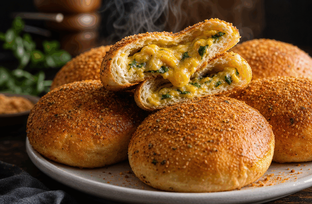 Ces buns au poulet curry ultra moelleux prêts en 30 minutes, un régal fondant 😍 Description Découvrez ces buns moelleux garnis d’un poulet parfumé au curry, parfaits pour un repas rapide et savoureux. Leur texture douce et fondante se marie à merveille avec la douceur épicée de la garniture. Idéal pour un déjeuner express ou un dîner convivial. Informations Temps de préparation : 15 minutes Temps de cuisson : 15 minutes Nombre de portions : 6 buns Difficulté : Facile Ingrédients Pour la pâte à buns 250 g de farine de blé 1 sachet de levure de boulanger sèche (environ 7 g) 10 cl de lait tiède 1 cuillère à soupe de sucre 1 cuillère à soupe d'huile végétale 5 g de sel 1 jaune d’œuf (pour la dorure) Pour la garniture au poulet curry 200 g de blanc de poulet 1 cuillère à soupe d'huile d'olive 1 petit oignon 1 gousse d'ail 1 cuillère à soupe de poudre de curry doux 10 cl de crème fraîche légère Sel et poivre du moulin Quelques feuilles de coriandre fraîche (facultatif) Préparation Prépare la pâte : Dans un bol, mélange la farine, le sucre, le sel et la levure. Ajoute le lait tiède puis l'huile. Pétris la pâte pendant environ 5 minutes jusqu'à obtenir une boule lisse et homogène. Laisse reposer la pâte dans un endroit tiède, couverte d'un torchon propre, pendant 10 minutes pour qu'elle commence à lever. Prépare la garniture : Émince l'oignon et hache l'ail. Coupe le blanc de poulet en petits dés. Dans une poêle chaude avec l'huile d'olive, fais revenir l'oignon et l'ail jusqu'à ce qu'ils soient translucides. Ajoute les morceaux de poulet et fais-les dorer pendant 5 minutes. Incorpore la poudre de curry, sale et poivre, puis verse la crème fraîche. Laisse mijoter à feu doux 3 minutes en remuant régulièrement. Laisse refroidir légèrement. Divise la pâte en 6 portions égales. Étale chaque portion en cercle d'environ 10 cm de diamètre. Dépose au centre de chaque cercle une cuillère à soupe généreuse de garniture au poulet. Referme chaque bun en rabattant les bords vers le centre et pince bien pour sceller. Dispose les buns sur une plaque recouverte de papier cuisson, couture en dessous. Laisse lever 5 minutes à couvert puis badigeonne le dessus avec le jaune d’œuf dilué dans un peu d'eau. Préchauffe le four à 180°C puis enfourne les buns pour 15 minutes jusqu'à ce qu'ils soient dorés et bien gonflés. Astuces Pour une pâte encore plus moelleuse, ajoute 1 cuillère à soupe de yaourt nature dans la préparation. Tu peux remplacer le poulet par du thon ou des légumes pour une version végétarienne. La garniture peut être préparée à l'avance et réservée au frais pour gagner du temps. Ne pas trop ouvrir le four pendant la cuisson pour éviter que les buns ne retombent. Service Servez ces buns au poulet curry chauds, accompagnés d’une salade verte croquante ou de légumes sautés pour un repas équilibré. Parfaits pour une pause gourmande à la maison ou un pique-nique improvisé.