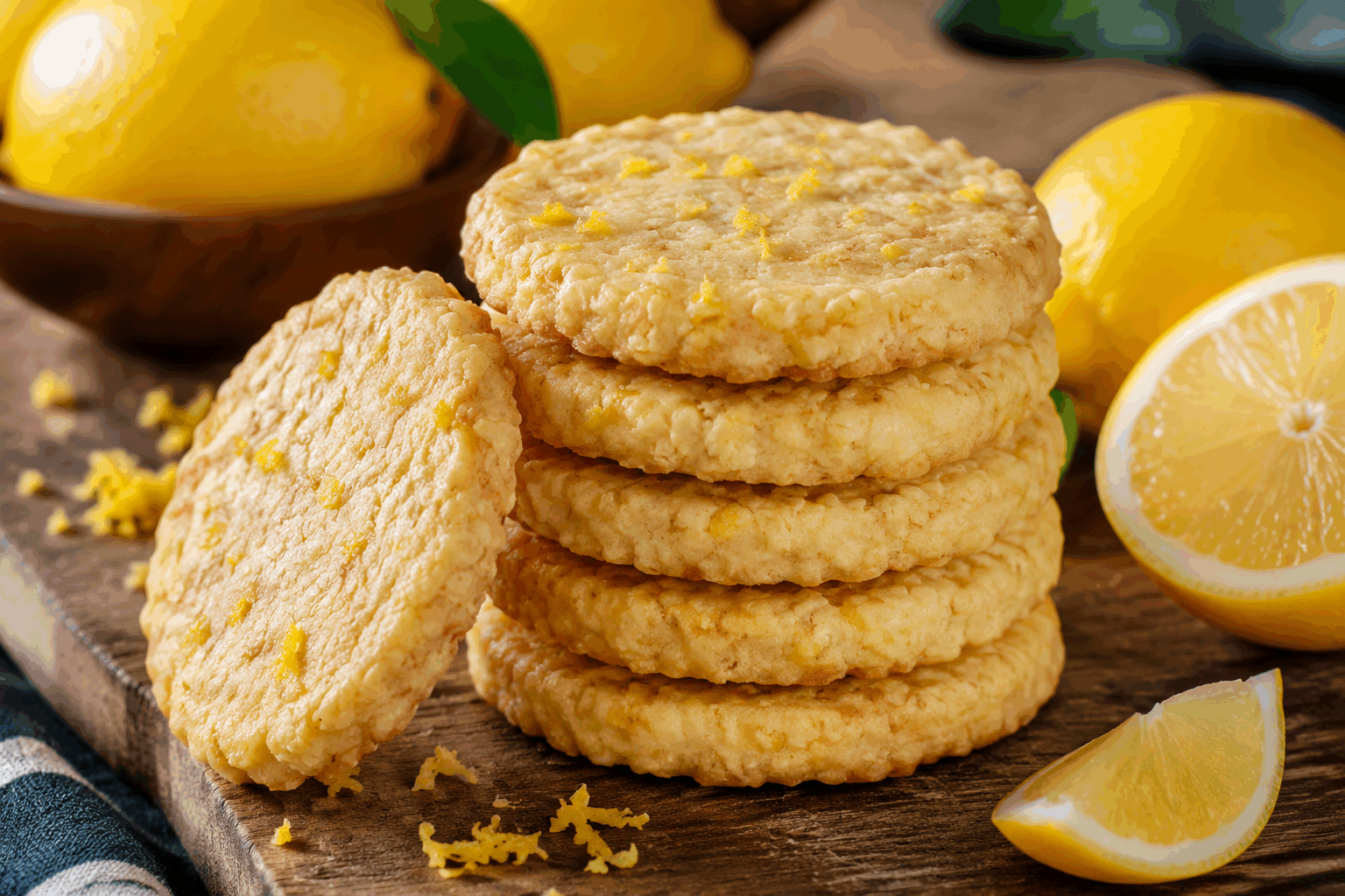 Cookies au citron sans cuisson, 3 ingrédients seulement et sans farine 🍋👌