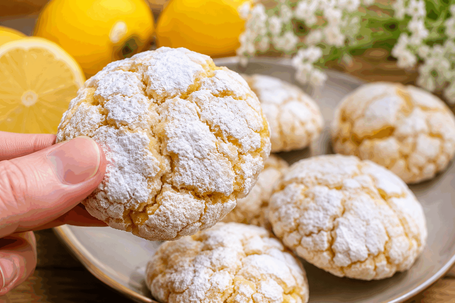 Cookies au citron sans gluten : prêts en 10 min, ils fondent en bouche ✨ Description Des cookies délicieusement tendres et légers, sans gluten, où le goût frais du citron se marie parfaitement avec une texture fondante. Idéals pour une collation rapide ou à partager lors d'un goûter, ces petites douceurs raviront petits et grands. Informations Temps de préparation : 10 minutes Temps de cuisson : 10 minutes Nombre de portions : 12 cookies Difficulté : Facile Ingrédients Pour les cookies 150 g de farine de riz 50 g de fécule de maïs 100 g de sucre 80 g de beurre doux 1 œuf 1 citron (zeste et jus) 1 cuillère à café de levure chimique sans gluten 1 pincée de sel Préparation Préchauffe le four à 180°C et prépare une plaque à pâtisserie en la recouvrant de papier sulfurisé. Dans un bol, mélange le beurre ramolli et le sucre jusqu'à obtenir une consistance crémeuse. Ajoute l'œuf, le zeste et le jus de citron, puis mélange bien. Incorpore la farine de riz, la fécule de maïs, la levure chimique et le sel. Mélange jusqu'à obtenir une pâte homogène. Avec une cuillère, dépose des petites boules de pâte sur la plaque, en les espaçant légèrement. Enfourne pendant 10 minutes jusqu'à ce que les bords des cookies soient légèrement dorés. Laisse refroidir sur une grille avant de déguster. Astuces Si tu n'as pas de fécule de maïs, tu peux la remplacer par de la farine de tapioca. Pour un goût plus intense, ajoute une cuillère à café d'extrait de vanille. Conserve les cookies dans une boîte hermétique pour qu'ils gardent toute leur tendresse. Service Servez ces cookies en accompagnement d'une tasse de thé vert au jasmin pour sublimer le parfum du citron. Ils conviennent parfaitement pour un goûter entre amis ou pour terminer un repas léger avec une touche sucrée et acidulée.