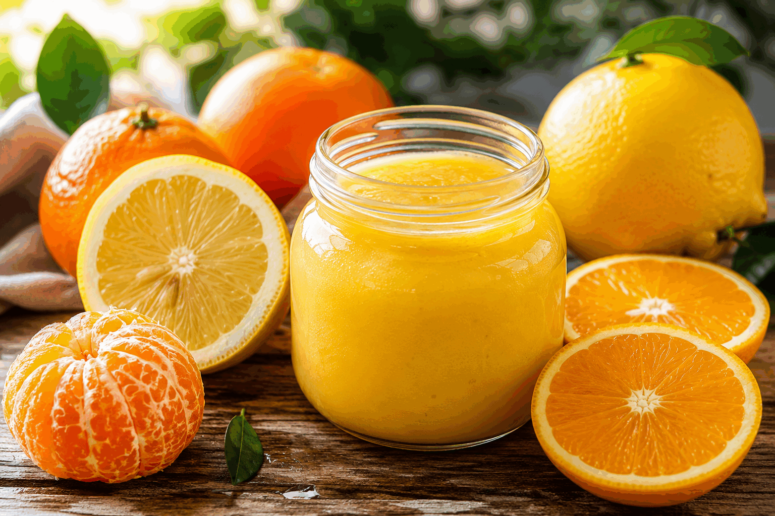 Crème d’agrumes express : 5 minutes pour un citrus curd qui fond en bouche 🍊✨ Description Cette crème d’agrumes express est une préparation onctueuse et acidulée, parfaite pour apporter une touche de fraîcheur à vos desserts. Facile et rapide à réaliser, ce citrus curd allie la douceur du sucre à l’intensité des agrumes comme l’orange, le citron et le pamplemousse. Idéal pour garnir tartes, crêpes ou simplement se déguster à la cuillère. Informations Temps de préparation : 5 minutes Temps de cuisson : 3 minutes Nombre de portions : 4 Difficulté : Facile Ingrédients Pour la crème d’agrumes 120 ml de jus d’orange fraîchement pressé 60 ml de jus de citron jaune 1 cuillère à soupe de jus de pamplemousse rose (optionnel) 100 g de sucre en poudre 2 œufs entiers 40 g de beurre doux 1 pincée de sel Préparation Dans une casserole, versez les jus d’agrumes (orange, citron et pamplemousse) et ajoutez le sucre ainsi qu’une pincée de sel. Fouettez les œufs entiers dans un bol puis incorporez-les au mélange de jus et sucre. Placez la casserole sur feu doux et faites cuire en remuant constamment à l’aide d’un fouet pour éviter que les œufs coagulent. Continuez la cuisson environ 2 à 3 minutes jusqu’à ce que la crème épaississe et nappe votre cuillère. Retirez la casserole du feu puis incorporez le beurre en petits morceaux, mélangez pour obtenir une texture lisse et brillante. Laissez refroidir un peu avant de transférer la crème dans un pot ou un récipient hermétique. Réfrigérez au moins 1 heure avant dégustation pour que la crème prenne en texture. Astuces Utilisez des œufs à température ambiante pour éviter que la crème ne tranche pendant la cuisson. Remuez constamment pour une cuisson uniforme et une texture parfaitement onctueuse. Si vous souhaitez une crème encore plus lisse, passez-la au tamis avant d’incorporer le beurre. Conservez la crème d’agrumes dans un pot hermétique au réfrigérateur jusqu’à 5 jours maximum. Service Servez cette crème d’agrumes express froide, en accompagnement d’une tarte sablée, de pancakes, ou simplement sur une tranche de brioche grillée. Elle est idéale pour agrémenter un goûter gourmand ou une fin de repas légère et fraîche.