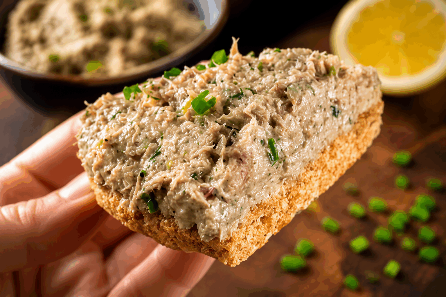 Crème de sardines sans cuisson ni œufs en 5 minutes, la recette facile et fondante ✨ Description Cette crème de sardines est une préparation simple et rapide, idéale pour un apéritif ou une entrée légère. Sans cuisson ni œufs, elle se caractérise par une texture fondante et un goût savoureux, mêlant la richesse des sardines à la fraîcheur des herbes. Parfaite pour les jours pressés ou pour impressionner sans effort, cette recette s’adapte à toutes les occasions. Informations Temps de préparation : 5 minutes Temps de cuisson : 0 minute Nombre de portions : 4 personnes Difficulté : Facile Ingrédients Pour la crème de sardines 150 g de sardines en boîte à l’huile d’olive 80 g de fromage frais (type Philadelphia ou chèvre frais) 1 cuillère à soupe de jus de citron 1 petite gousse d’ail 1 cuillère à soupe d’échalote finement hachée 1 cuillère à soupe de ciboulette fraîche ciselée Poivre du moulin Quelques gouttes de Tabasco (optionnel) Préparation Égoutte les sardines et retire délicatement les arêtes s’il y en a. Place les sardines dans un bol avec le fromage frais. Ajoute la gousse d’ail épluchée, l’échalote hachée, le jus de citron et la ciboulette. Mixe ou écrase à la fourchette jusqu’à obtenir une texture lisse et homogène. Poivre généreusement selon le goût et ajoute quelques gouttes de Tabasco si tu souhaites relever la crème. Mélange une dernière fois et réserve au frais jusqu’au moment de servir, sans dépasser 1 heure. Astuces Choisis des sardines de qualité en boîte, de préférence à l’huile d’olive, pour une meilleure saveur. Si tu n’as pas de mixeur, utilise une fourchette pour écraser les sardines en veillant à bien incorporer le fromage frais. Pour une version plus onctueuse, ajoute une cuillère à soupe de crème fraîche épaisse à la préparation. Conserve la crème au frais et consomme-la dans les 24 heures pour préserver sa fraîcheur et sa saveur. Service Sers cette crème de sardines tartinée sur des tranches de pain grillé ou des crackers. Elle accompagne aussi parfaitement une salade verte croquante ou peut être utilisée comme base pour des verrines apéritives. Idéale pour un apéritif printanier ou un repas léger, elle ravira tes convives par sa simplicité et sa finesse.
