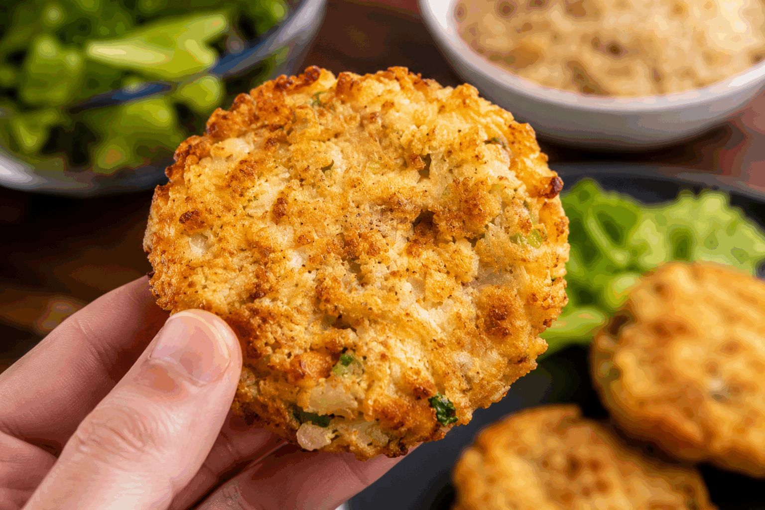 Croquettes pommes de terre-jambon sans friture ni four, prêtes en 15 min 😍