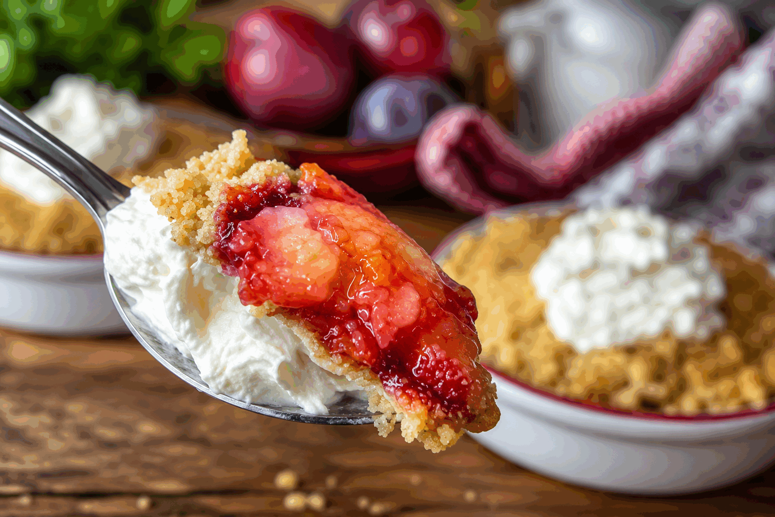 Crumble aux prunes : 5 minutes de préparation et ça croustille comme chez mamie ✨