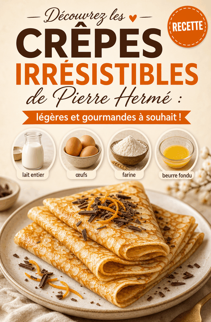 Découvrez les crêpes irrésistibles de Pierre Hermé : légères et gourmandes à souhait !