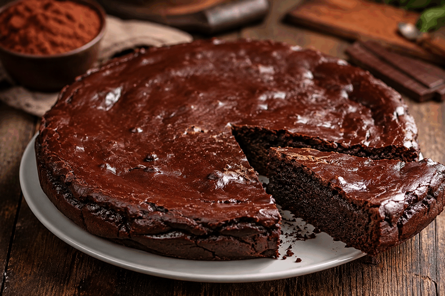 Gâteau au chocolat en 5 min : 3 ingrédients, sans farine ni œufs 😍