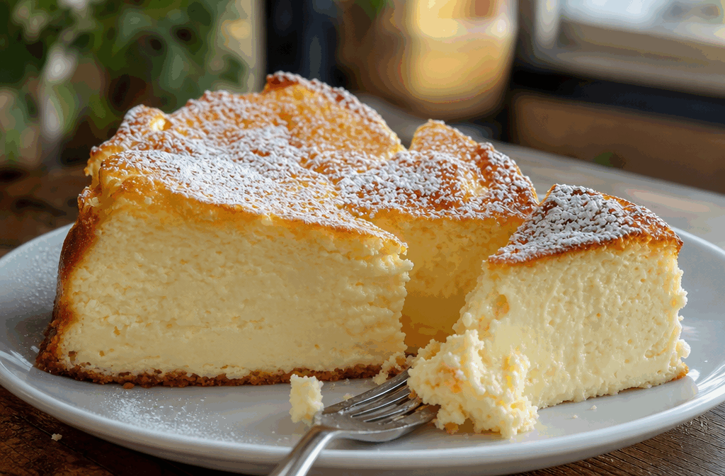 Gâteau au yaourt sans farine, prêt en 5 minutes et fondant comme un nuage 😍 Description Ce gâteau au yaourt sans farine est une douceur légère et ultra moelleuse, parfaite pour les amateurs de desserts sans gluten. Son goût subtil et sa texture aérienne en font un dessert idéal pour les goûters express ou les occasions spéciales où le temps manque. Facile et rapide à préparer, il se prête aussi bien à une collation qu’à une petite pause gourmande en famille. Informations Temps de préparation : 5 minutes Temps de cuisson : 25 minutes Nombre de portions : 6 personnes Difficulté : Facile Ingrédients Pour la pâte 1 pot de yaourt nature (125 g) 3 œufs 100 g de poudre d’amande 50 g de fécule de maïs (Maïzena) 120 g de sucre en poudre 1 sachet de levure chimique (environ 11 g) 1 cuillère à café d’extrait de vanille 1 pincée de sel 30 ml d’huile neutre (tournesol ou colza) Préparation Préchauffe le four à 180°C (chaleur statique ou 160°C chaleur tournante). Dans un saladier, casse les œufs puis fouette-les avec le sucre et le sel jusqu’à obtenir un mélange mousseux. Ajoute le yaourt, l’huile et l’extrait de vanille, puis mélange bien jusqu’à homogénéité. Incorpore ensuite la poudre d’amande, la fécule de maïs et la levure chimique. Mélange délicatement pour éviter de faire retomber la pâte. Verse la pâte dans un moule à cake ou un moule rond préalablement huilé ou recouvert de papier cuisson. Enfourne et laisse cuire pendant 25 minutes, puis vérifie la cuisson avec la lame d’un couteau : elle doit ressortir propre. Laisse refroidir quelques minutes avant de démouler et servir. Astuces Veille à ne pas trop mélanger la pâte après l’ajout des poudres pour conserver la légèreté du gâteau. La poudre d’amande peut être remplacée par de la poudre de noisette pour un goût différent. Pour un rendu encore plus moelleux, évite d’ouvrir le four durant les 15 premières minutes de cuisson. Conserve le gâteau dans une boîte hermétique pour préserver son moelleux jusqu’à 3 jours. Service Serre ce gâteau au yaourt sans farine nature ou accompagné d’un coulis de fruits rouges pour plus de fraîcheur. Il peut aussi se déguster avec une tasse de thé ou de café, lors d’un goûter convivial ou d’un dessert léger après un repas.