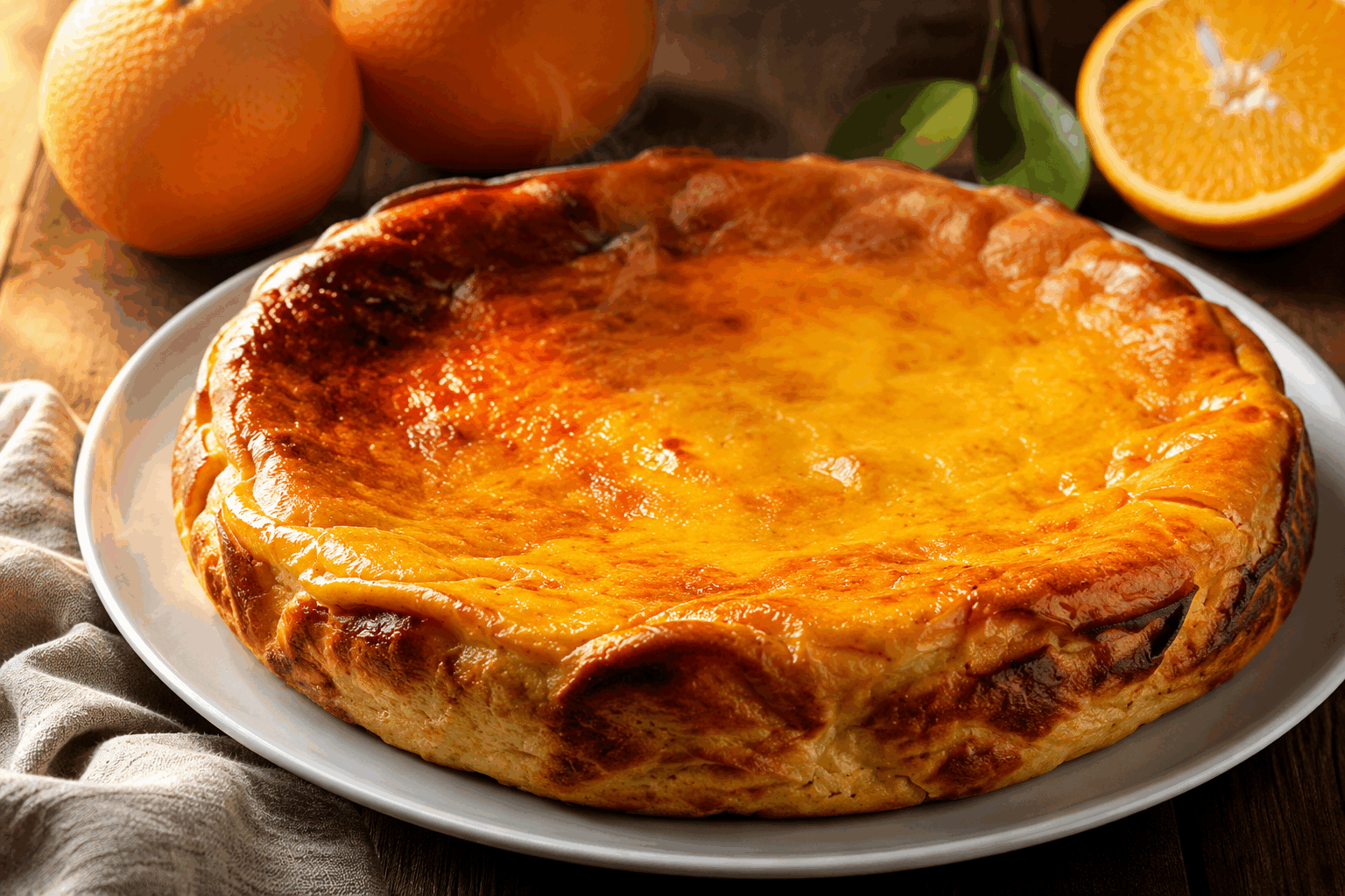 Gâteau aux agrumes sans farine ni levure, prêt en 5 minutes et qui fond en bouche 🍊✨ Description Ce gâteau aux agrumes est une douceur légère et moelleuse, réalisée sans farine ni levure. Sa texture fondante et son parfum intense d’agrumes en font un dessert parfait pour un goûter rapide ou une fin de repas délicate. Simple et rapide à préparer, il ravira ceux qui recherchent une gourmandise saine et originale. Informations Temps de préparation : 5 minutes Temps de cuisson : 25 minutes Nombre de portions : 6 personnes Difficulté : Facile Ingrédients Pour le gâteau 4 œufs 150 g de sucre en poudre 150 g d’amandes en poudre 2 oranges non traitées (zeste et jus) 1 citron non traité (zeste et jus) 1 pincée de sel 25 g de beurre fondu (pour le moule) Préparation Préchauffe le four à 180°C (th.6). Lave soigneusement les agrumes. Râpe finement le zeste des oranges et du citron, puis presse leur jus. Sépare les blancs des jaunes d’œufs. Dans un saladier, fouette les jaunes avec le sucre jusqu’à ce que le mélange blanchisse et devienne mousseux. Ajoute la poudre d’amandes, les zestes et les jus d’agrumes au mélange, puis incorpore bien. Monte les blancs en neige ferme avec une pincée de sel, puis incorpore-les délicatement à la préparation en soulevant la masse pour ne pas les casser. Beurre un moule à manqué de 20 cm de diamètre et verse-y la pâte. Enfourne pour 25 minutes : le gâteau doit être doré et encore moelleux à cœur. Vérifie la cuisson avec la pointe d’un couteau qui doit ressortir légèrement humide. Laisse refroidir le gâteau avant de le démouler et de servir. Astuces Utilise des agrumes bio pour pouvoir utiliser les zestes sans inquiétude. Ne bats pas trop longtemps les blancs en neige, ils doivent rester brillants et fermes, mais pas secs. Pour une version encore plus fondante, remplace 50 g de poudre d’amandes par de la poudre de noisettes. Conserve ce gâteau au réfrigérateur, il se déguste frais et se garde 2 à 3 jours emballé dans du film alimentaire. Service Servez ce gâteau aux agrumes nature ou légèrement saupoudré de sucre glace. Il accompagne merveilleusement un thé ou un café, et peut être servi lors d’un goûter convivial ou d’un dessert léger après un repas copieux.