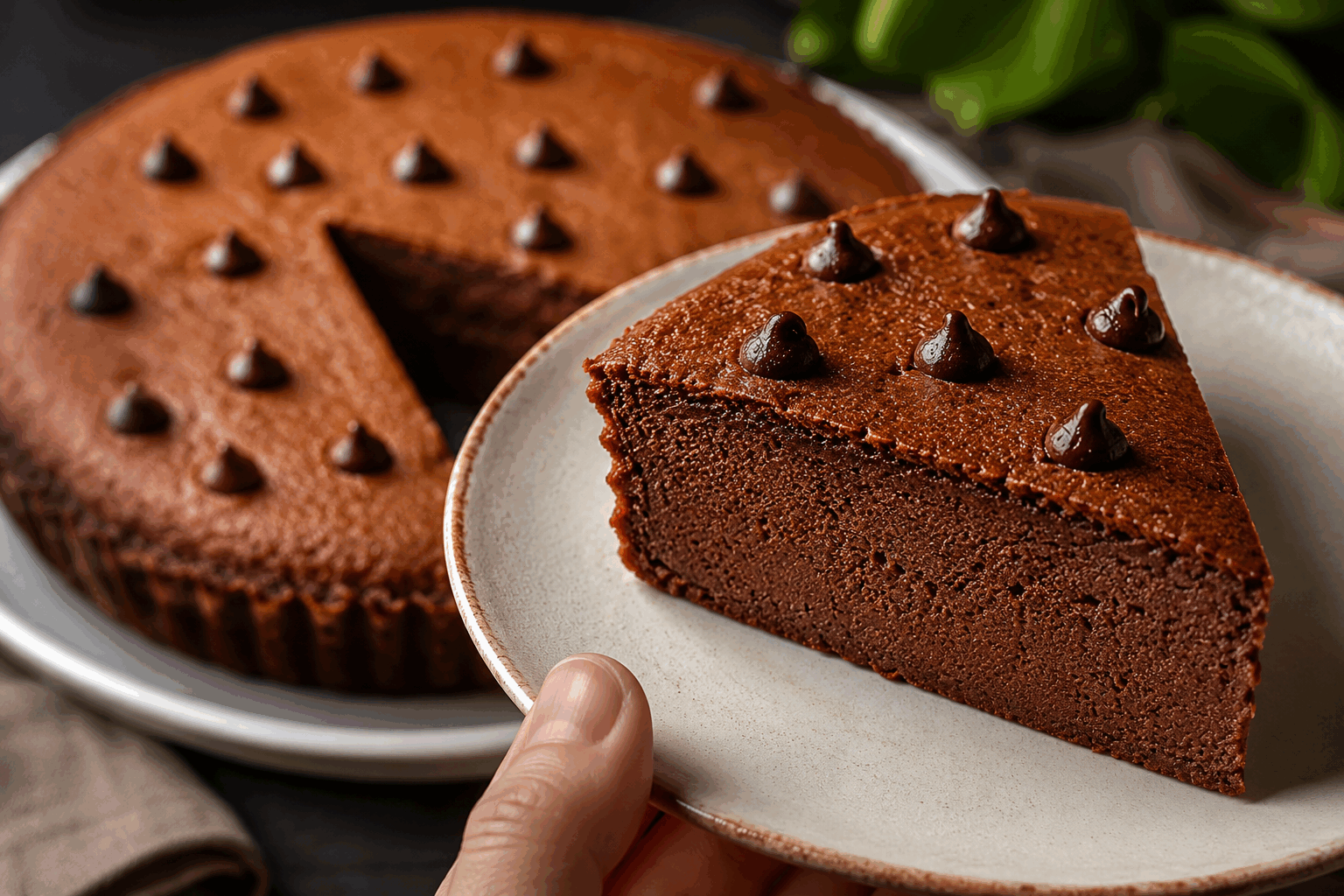 Gâteau choco-mascarpone sans farine ni sucre, 5 ingrédients et fondant à souhait 👌✨ Description Ce gâteau choco-mascarpone est un dessert fondant et gourmand, sans farine ni sucre ajouté, idéal pour une pause sucrée légère. Sa texture moelleuse et onctueuse, alliée à une saveur prononcée de chocolat, ravira les amateurs de douceurs riches mais équilibrées. Parfait pour une occasion spéciale ou un goûter convivial, il se réalise avec seulement 5 ingrédients simples. Informations Temps de préparation : 15 minutes Temps de cuisson : 25 minutes Nombre de portions : 6 personnes Difficulté : Facile Ingrédients Pour le gâteau 200 g de chocolat noir à 70 % de cacao 250 g de mascarpone 4 œufs 3 cuillères à soupe de poudre d’amandes 1 cuillère à café d’extrait de vanille Préparation Préchauffe le four à 180°C (chaleur tournante si possible). Fais fondre doucement le chocolat noir au bain-marie ou au micro-ondes par intervalles de 30 secondes, en remuant entre chaque. Sépare les blancs des jaunes d’œufs. Réserve les blancs et bats les jaunes avec le mascarpone et l’extrait de vanille jusqu’à obtenir un mélange homogène. Incorpore le chocolat fondu au mélange mascarpone-jaunes d’œufs, puis ajoute la poudre d’amandes. Mélange bien pour obtenir une texture lisse. Monte les blancs d’œufs en neige ferme avec une pincée de sel, puis incorpore-les délicatement à la préparation à l’aide d’une spatule, en veillant à ne pas les casser. Verse la pâte dans un moule à gâteau préalablement beurré et fariné légèrement avec la poudre d’amandes. Enfourne pour 25 minutes environ : le gâteau doit rester moelleux et fondant à cœur, vérifie avec la pointe d’un couteau qui doit ressortir légèrement humide. Laisse refroidir le gâteau avant de le démouler et le servir. Astuces Utilise un chocolat de qualité avec un fort pourcentage de cacao pour un goût bien intense et moins sucré. Montre bien les blancs en neige pour apporter de la légèreté et éviter que le gâteau soit compact. Tu peux remplacer la poudre d’amandes par de la poudre de noisettes pour varier les saveurs. Conserve ce gâteau au réfrigérateur, il se déguste aussi bien frais que à température ambiante. Service Sers ce gâteau choco-mascarpone accompagné d’un coulis de fruits rouges ou d’une crème anglaise légère pour Ajouter une touche de fraîcheur. Il est idéal pour un dessert élégant après un repas ou pour un goûter gourmand entre amis.