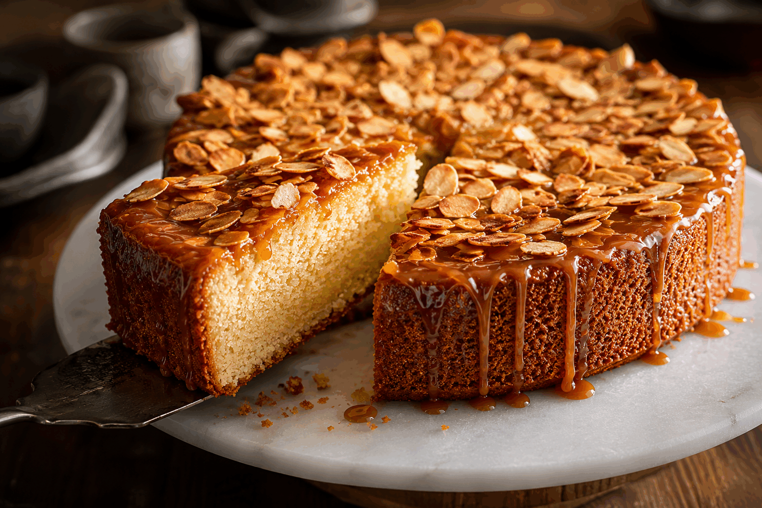 Gâteau sans farine en 5 minutes : 3 œufs et du fromage, résultat fondant et surprise 😍 Description Ce gâteau sans farine est une gourmandise fondante et rapide à réaliser, idéale pour les amateurs de textures légères et moelleuses. Sa recette express combine œufs et fromage pour un résultat surprenant, à la fois aérien et savoureux. Parfait pour un dessert improvisé ou un goûter convivial. Informations Temps de préparation : 5 minutes Temps de cuisson : 20 minutes Nombre de portions : 4 personnes Difficulté : Facile Ingrédients Pour le gâteau 3 œufs 150 g de fromage frais type fromage blanc ou ricotta 50 g de sucre 1 pincée de sel 1 cuillère à café d’extrait de vanille (facultatif) 50 g de poudre d’amandes (pour la légère surprise et texture) 1 cuillère à café de levure chimique Préparation Préchauffe le four à 180°C (thermostat 6). Sépare les blancs des jaunes d’œufs. Fouette les jaunes avec le sucre jusqu’à ce que le mélange blanchisse. Incorpore le fromage frais, l’extrait de vanille, la poudre d’amandes et la levure chimique. Mélange bien. Monte les blancs en neige ferme avec une pincée de sel. Incorpore délicatement les blancs montés au mélange précédent en soulevant la préparation pour garder la légèreté. Verse la pâte dans un moule à gâteau beurré ou recouvert de papier cuisson. Enfourne pour 20 minutes. Le gâteau doit être doré et légèrement tremblotant au centre. Laisse tiédir avant de démouler. Astuces Pour un gâteau encore plus fondant, utilise un fromage frais à la texture crémeuse et non trop liquide. Si tu n’as pas de poudre d’amandes, remplace-la par de la farine de noix de coco ou augmente légèrement la quantité de fromage. Ne monte pas trop les blancs en neige pour éviter qu’ils retombent pendant la cuisson. Ce gâteau peut se déguster tiède ou froid, accompagné d’un coulis de fruits rouges pour une touche fruitée. Service Servez ce gâteau fondant en dessert léger ou au goûter, accompagné d’un thé ou d’un café. Il s’accorde parfaitement avec un coulis acidulé ou quelques fruits frais pour un contraste de saveurs et de textures. Idéal pour une pause rapide ou une petite douceur improvisée entre amis.