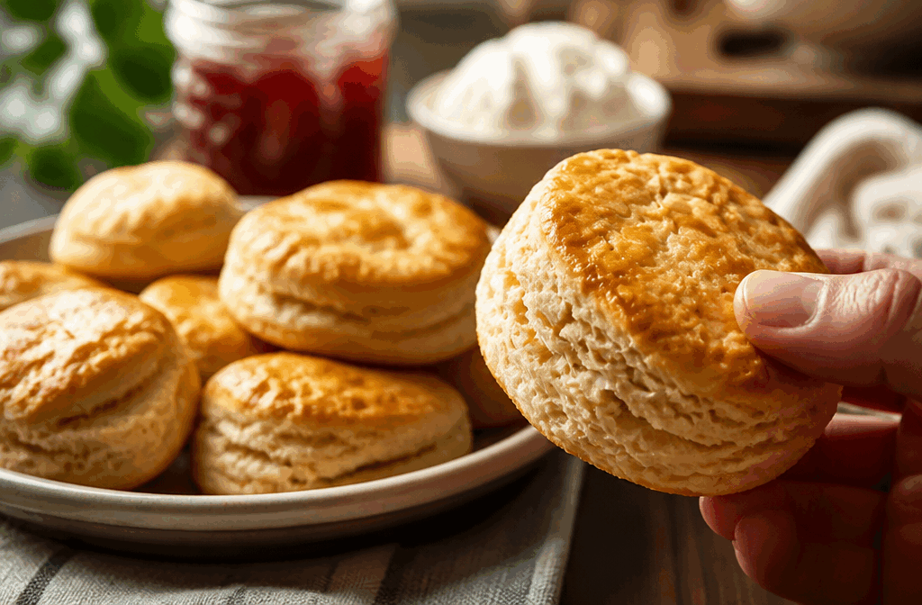 La recette secrète des scones anglais, moelleux en 5 minutes sans gluten 👌✨ Description Découvrez la recette authentique des scones anglais, moelleux et légers, préparés en seulement 5 minutes et sans gluten. Ces petits pains traditionnels, parfaits pour le thé ou un goûter gourmand, allient rapidité et saveur tout en respectant les régimes sans gluten. Informations Temps de préparation : 5 minutes Temps de cuisson : 12 minutes Nombre de portions : 8 pièces Difficulté : Facile Ingrédients Pour la pâte 250 g de mélange de farine sans gluten (à base de farine de riz, fécule de pomme de terre et farine de tapioca) 50 g de sucre en poudre 1 cuillère à soupe de levure chimique sans gluten 1/2 cuillère à café de sel fin 60 g de beurre froid, coupé en petits dés 150 ml de lait (ou lait végétal comme l’amande ou le soja) 1 œuf Préparation Préchauffez le four à 220°C (chaleur statique). Dans un grand saladier, mélangez la farine sans gluten, le sucre, la levure chimique et le sel. Incorporez le beurre froid avec le bout des doigts jusqu’à obtenir une texture sableuse, semblable à du grain de sable grossier. Dans un bol séparé, battez l’œuf avec le lait. Versez le mélange liquide dans le saladier et mélangez rapidement avec une cuillère en bois ou à la main jusqu’à former une pâte homogène, sans trop la travailler pour garder du moelleux. Farinez légèrement un plan de travail et étalez la pâte sur environ 3 cm d’épaisseur. Formez les scones à l’aide d’un emporte-pièce rond de 6 cm ou découpez des carrés. Déposez les scones sur une plaque recouverte de papier cuisson, en les espaçant légèrement. Enfournez pour 12 minutes, jusqu’à ce qu’ils soient bien dorés sur le dessus. Laissez refroidir quelques minutes avant de déguster, idéalement tièdes. Astuces Utilisez toujours du beurre bien froid pour obtenir des scones légers et aérés. Évitez de trop travailler la pâte afin de garder une texture moelleuse. Adaptez le lait selon votre goût : un lait végétal apporte une saveur subtile et convient aux intolérants au lactose. Pour un goût traditionnel, ajoutez un peu de zeste de citron ou des raisins secs dans la pâte. Service Servez les scones tièdes, accompagnés de confiture de fraise ou de lemon curd, et d’une noix de beurre frais. Ils sont parfaits pour un goûter convivial ou un tea time à l’anglaise, à déguster avec un bon thé noir ou une infusion parfumée.