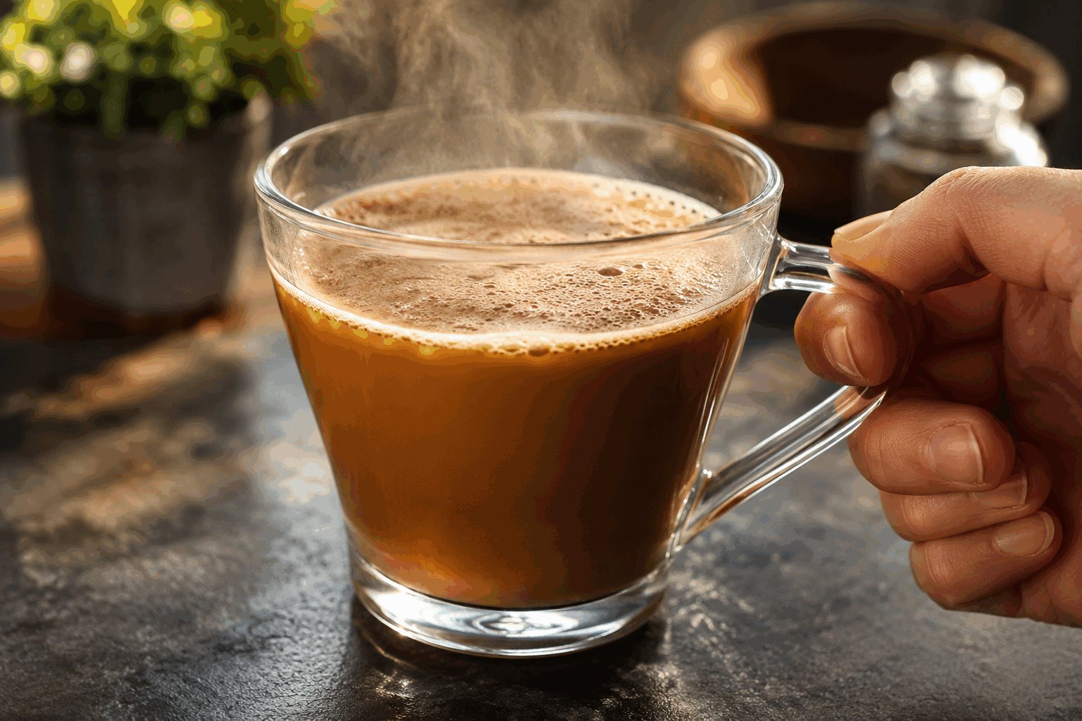 La recette secrète pour soulager la toux en 30 minutes, sans cuisson ❗🍯 Description Cette préparation naturelle est une boisson douce et apaisante, idéale pour calmer la toux rapidement sans nécessiter de cuisson. Elle associe la douceur du miel à la puissance des ingrédients traditionnels reconnus pour leurs vertus contre les irritations de la gorge. Parfaite pour se réconforter lors des débuts de refroidissement ou simplement pour apaiser une gorge irritée. Informations Temps de préparation : 5 minutes Temps de cuisson : 0 minute Nombre de portions : 2 verres Difficulté : Facile Ingrédients Pour la boisson apaisante 2 cuillères à soupe de miel liquide de qualité 200 ml d'eau tiède (environ 40°C) 1 cuillère à soupe de jus de citron frais 1 cuillère à café de vinaigre de cidre 1 pincée de gingembre en poudre 1 pincée de cannelle en poudre Préparation Verse l’eau tiède dans une tasse ou un petit bol, veille à ce qu’elle ne soit pas trop chaude pour préserver les propriétés du miel. Ajoute le miel liquide et mélange délicatement jusqu’à complète dissolution. Incorpore le jus de citron frais et le vinaigre de cidre, puis mélange à nouveau. Ajoute la pincée de gingembre en poudre et la pincée de cannelle, puis remue pour homogénéiser le mélange. Laisse reposer la boisson 2 minutes avant de boire lentement pour un effet apaisant optimal. Astuces Utilise un miel de qualité, de préférence bio et naturel, car il possède plus de propriétés apaisantes. Adapte la température de l’eau : trop chaude, elle détruirait les enzymes bénéfiques du miel. Le vinaigre de cidre aide à fluidifier le mucus et à calmer l’irritation, mais si tu n’en as pas, remplace-le par un peu plus de jus de citron. Si la toux persiste plus de quelques jours, consulte un professionnel de santé. Service Serre cette boisson apaisante tiède dans une petite tasse ou un verre, idéale à prendre au calme, préférence le soir avant le coucher. À consommer pure ou accompagnée d’une tisane douce pour un effet synergique. Parfait lors des épisodes de refroidissement ou de maux de gorge passagers.