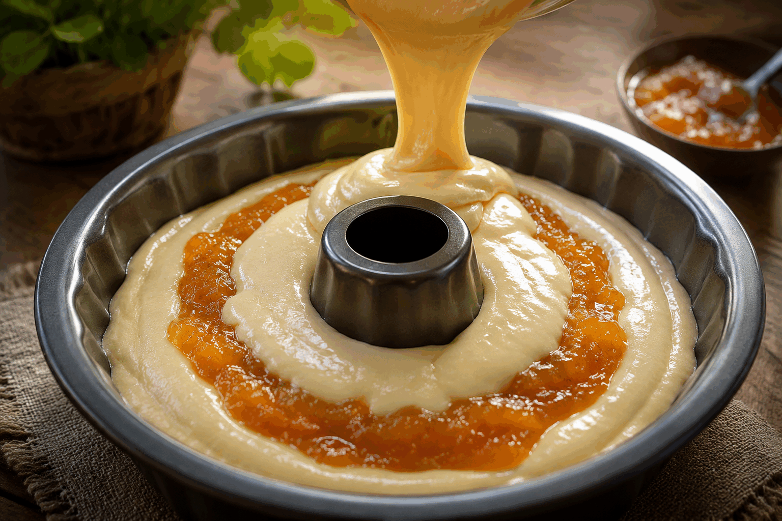 Le gâteau magique de mamie en 5 minutes avec seulement 1 œuf, tout simple et délicieux ✨ Description Ce gâteau magique est un dessert rapide et facile à réaliser, idéal pour satisfaire une envie sucrée sans se compliquer la vie. Avec sa texture unique, il combine trois couches en un seul gâteau : une couche fondante, une crème onctueuse et un flan léger. Parfait pour un goûter improvisé ou un dessert de dernière minute, ce gâteau ravira petits et grands grâce à sa simplicité et son goût réconfortant. Informations Temps de préparation : 5 minutes Temps de cuisson : 50 minutes Nombre de portions : 6 parts Difficulté : Facile Ingrédients Pour le gâteau magique 125 g de farine 100 g de sucre en poudre 1 gros œuf 500 ml de lait entier 110 g de beurre fondu 1 cuillère à café d’extrait de vanille 1 pincée de sel Préparation Préchauffe le four à 150°C (chaleur statique) et beurre légèrement un moule carré ou rond de 20 cm de diamètre. Dans un saladier, fouette l’œuf entier avec le sucre jusqu’à ce que le mélange blanchisse et devienne mousseux. Ajoute la farine tamisée et la pincée de sel, mélange doucement sans trop insister pour éviter les grumeaux. Verse le lait progressivement tout en fouettant pour obtenir une pâte fluide et homogène. Incorpore le beurre fondu refroidi et l’extrait de vanille, mélange délicatement. Verse la pâte dans le moule préparé et enfourne pour environ 50 minutes. Le gâteau doit être pris sur les bords, légèrement tremblotant au centre. Laisse refroidir à température ambiante puis place au réfrigérateur au moins 2 heures avant de déguster pour que les différentes couches se forment et que la texture magique apparaisse. Astuces Utilise du lait entier pour obtenir une texture plus onctueuse et fondante. Ne mélange pas trop la pâte après l’ajout de la farine pour préserver la formation des couches distinctes. Le repos au frais est essentiel pour que le gâteau se solidifie et développe ses trois couches caractéristiques. Tu peux aromatiser le gâteau avec un zeste de citron ou d’orange pour varier les saveurs. Service Serre ce gâteau magique bien frais, nature ou accompagné d’une cuillère de crème chantilly, d’un coulis de fruits rouges ou d’une boule de glace vanille. Il fait un dessert parfait pour les goûters en famille ou pour clôturer un repas sans prise de tête. Sa simplicité ravira à coup sûr tous les gourmands.