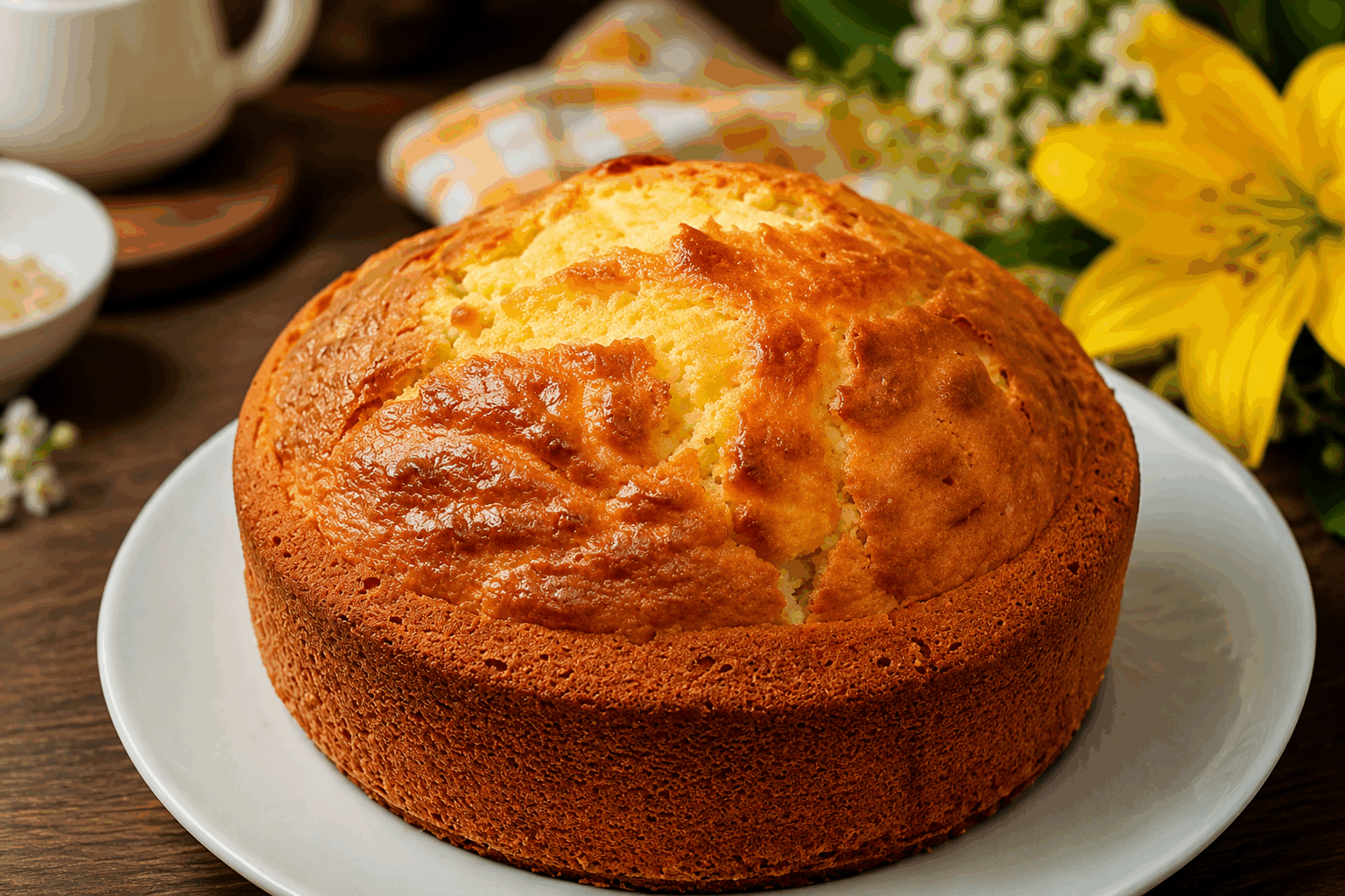 Le gâteau qui fond en bouche avec seulement 8 cuillères, prêt en un rien de temps ! 🔥👌 Description Ce gâteau léger et fondant surprend par sa texture délicate et son goût subtil. Facile et rapide à préparer, il ne nécessite que huit cuillères d’ingrédients simples, parfait pour une envie de douceur express. Idéal pour un goûter improvisé ou une fin de repas conviviale. Informations Temps de préparation : 10 minutes Temps de cuisson : 25 minutes Nombre de portions : 6 personnes Difficulté : Facile Ingrédients Ingrédients principaux 8 cuillères à soupe de farine de blé (environ 65 g) 8 cuillères à soupe de sucre en poudre (environ 100 g) 8 cuillères à soupe de lait entier (120 ml) 8 cuillères à soupe d’huile végétale neutre (80 ml) 8 cuillères à soupe d’œufs battus (soit environ 2 gros œufs) 8 cuillères à soupe de yaourt nature (120 g) 1 cuillère à café de levure chimique 1 pincée de sel 1 cuillère à café d’extrait de vanille (facultatif) Préparation Préchauffe le four à 180°C (th.6). Dans un saladier, mélange la farine, la levure chimique, le sucre et la pincée de sel. Ajoute ensuite les œufs battus, le lait, l’huile et le yaourt. Incorpore l’extrait de vanille si tu souhaites. Remue doucement jusqu’à obtenir une pâte homogène et fluide, sans grumeaux. Verse la préparation dans un moule à gâteau graissé ou recouvert de papier cuisson. Enfourne et laisse cuire 25 minutes. Vérifie la cuisson avec la pointe d’un couteau : elle doit ressortir propre. Laisse refroidir quelques minutes avant de démouler délicatement. Astuces Utilise un yaourt nature entier pour plus de moelleux et une texture fondante. Si tu n’as pas d’extrait de vanille, remplace-le par une cuillère à soupe de rhum ou de zeste d’agrume. Ne remue pas trop la pâte pour éviter qu’elle devienne élastique et moins fondante. Pour un gâteau encore plus gourmand, ajoute quelques pépites de chocolat ou des fruits secs avant la cuisson. Service Présente ce gâteau simple et gourmand accompagné d’un café ou d’un thé. Il se déguste aussi bien tiède que froid, parfait pour un dessert rapide ou un goûter improvisé entre amis.