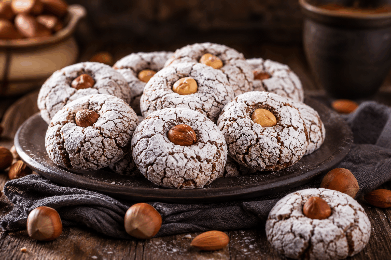 Le secret de la ghriba craquelée parfaite en 5 minutes, fondante à souhait 😍 Description La ghriba est un biscuit marocain traditionnel, reconnaissable à sa texture fondante et à sa surface craquelée qui laisse entrevoir un cœur moelleux. Ce délice sucré, souvent à base d'amandes ou de noix de coco, est idéal pour accompagner un thé à la menthe lors d’une pause gourmande. Cette recette ultra rapide garantit des ghribas parfaitement craquelées et fondantes en seulement 5 minutes de préparation. Informations Temps de préparation : 5 minutes Temps de cuisson : 15 minutes Nombre de portions : 12 pièces Difficulté : Facile Ingrédients Pour la pâte 200 g de farine 150 g de sucre glace 150 g de poudre d’amandes 125 g de beurre doux fondu 1 œuf 1 cuillère à café de levure chimique 1 cuillère à café d’extrait de vanille Une pincée de sel Préparation Préchauffe le four à 170°C (chaleur tournante si possible). Dans un grand saladier, mélange la farine, le sucre glace, la poudre d’amandes, la levure chimique et le sel. Ajoute le beurre fondu, l’œuf et l’extrait de vanille. Mélange à la cuillère en bois jusqu’à obtenir une pâte homogène et légèrement collante. Forme des boules de pâte d’environ 30 g chacune, puis roule-les rapidement dans du sucre glace pour bien les enrober. Dispose les boules sur une plaque de cuisson recouverte de papier sulfurisé en laissant un espace entre chaque, puis aplatis-les légèrement avec la paume de la main. Enfourne pour 12 à 15 minutes, jusqu’à ce que la surface se craquele bien et que les bords commencent à dorer à peine. Laisse refroidir quelques minutes sur la plaque puis déplace-les sur une grille pour qu’elles refroidissent complètement. Astuces Utilise du beurre fondu mais tiède pour bien l’incorporer à la pâte. Ne travaille pas trop la pâte pour éviter qu’elle devienne dure après cuisson. Le sucre glace sur les boules favorise le craquelé caractéristique de la ghriba. Tu peux remplacer la poudre d’amandes par de la noix de coco râpée pour varier les saveurs. Service Servez les ghribas tièdes ou à température ambiante, accompagnées d’un thé à la menthe fraîche pour un moment convivial et gourmand. Ces biscuits se conservent dans une boîte hermétique pendant plusieurs jours, parfaits pour un goûter ou une collation sucrée.