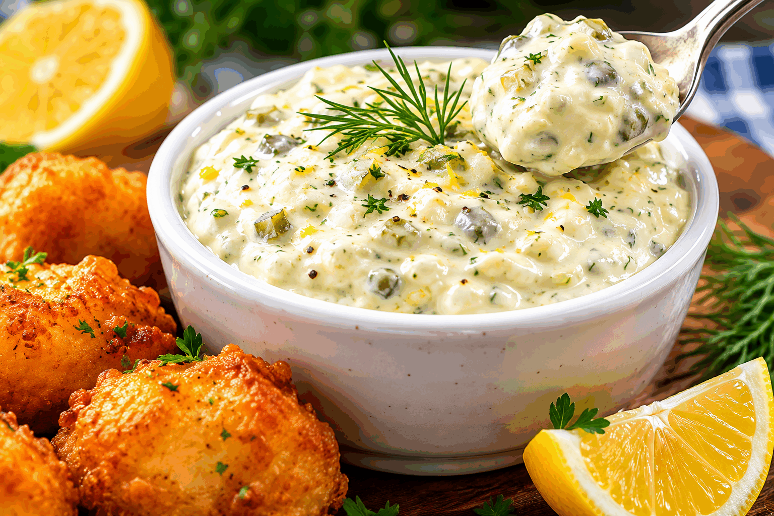 Ma sauce tartare maison en 2 minutes, le secret de mes frites et burgers préférés 🍔👌 Description Cette sauce tartare maison rapide est une préparation fraîche et savoureuse, idéale pour accompagner des frites croustillantes et des burgers gourmands. Sa texture onctueuse et ses saveurs acidulées apportent une touche parfaite à vos plats rapides ou vos barbecues entre amis. Facile et rapide à préparer, elle deviendra vite un incontournable de vos apéritifs et repas. Informations Temps de préparation : 2 minutes Temps de cuisson : 0 minute Nombre de portions : 4 personnes Difficulté : Facile Ingrédients Pour la sauce tartare 150 g de mayonnaise maison ou du commerce 30 g de câpres hachées 30 g de cornichons finement coupés en petits dés 1 petite échalote finement ciselée 1 cuillère à soupe de persil plat frais haché 1 cuillère à café de jus de citron frais 1 cuillère à café de moutarde douce Sel fin, au goût Poivre noir fraîchement moulu, au goût Préparation Mélange la mayonnaise, la moutarde et le jus de citron dans un bol moyen pour obtenir une base homogène. Ajoute les câpres hachées, les dés de cornichons, l’échalote et le persil haché. Mélange bien l’ensemble pour répartir uniformément tous les ingrédients. Assaisonne avec du sel et du poivre selon ton goût. Laisse reposer la sauce au réfrigérateur 5 à 10 minutes si tu as le temps, pour que les saveurs se développent, sinon sers immédiatement. Astuces Utilise une mayonnaise maison pour une sauce encore plus savoureuse et fraîche. Si tu n’as pas de câpres, remplace-les par des olives vertes hachées très finement. Prépare la sauce à l’avance pour que les saveurs se mélangent bien, elle se conserve 2 jours au frais dans un récipient hermétique. Pour une version plus légère, remplace la mayonnaise par du yaourt grec nature. Service Sers cette sauce tartare fraîche à côté de frites bien croustillantes ou en condiment sur des burgers gourmands. Elle est parfaite aussi avec des poissons panés ou des viandes froides. Idéale pour les repas conviviaux et les pique-niques, elle apportera une touche acidulée et gourmande à toutes tes préparations.