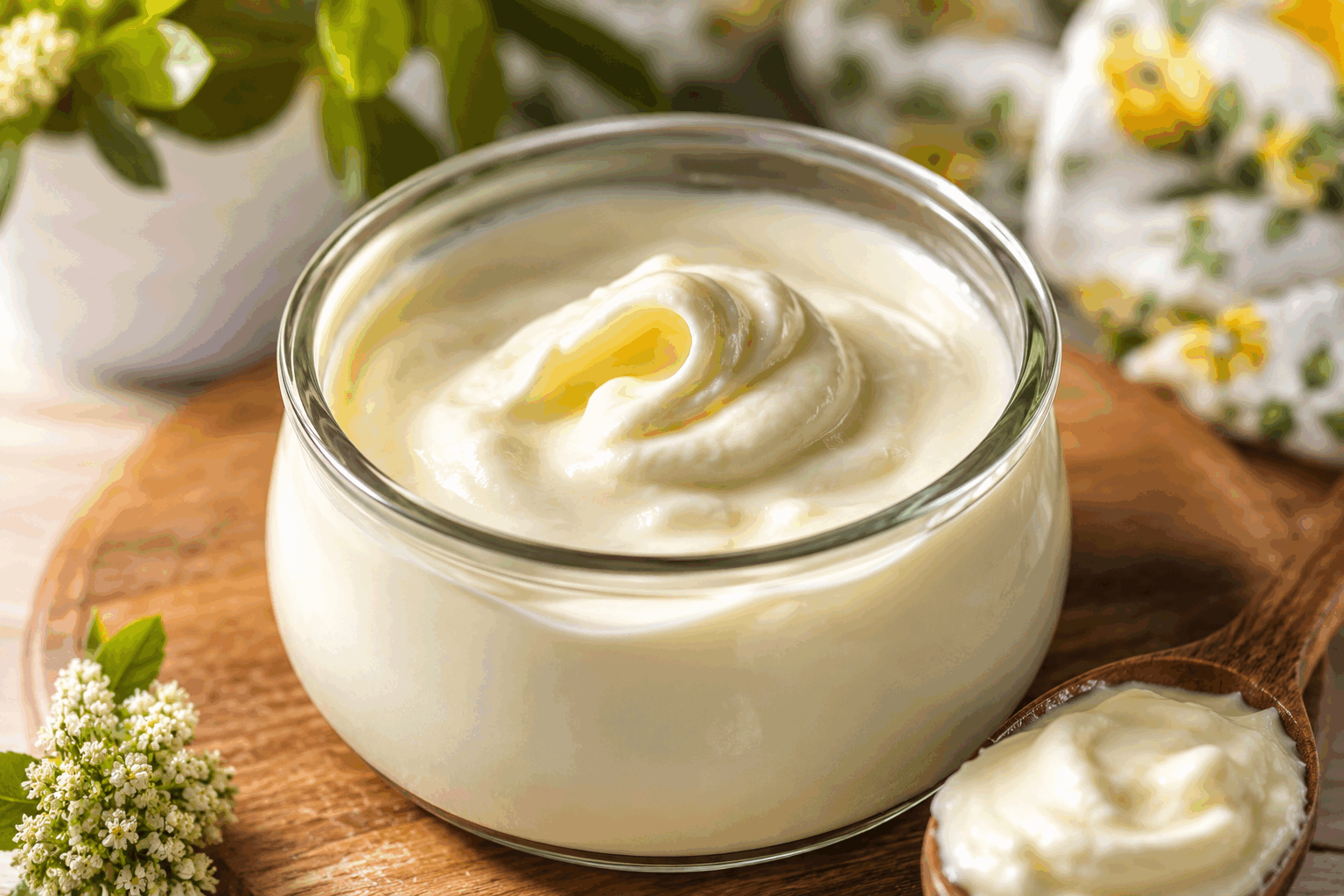 Mayonnaise maison en 5 minutes, sans œufs ni huile, le secret qui change tout 🔥 Description Découvrez une mayonnaise légère et onctueuse réalisée sans œufs ni huile, idéale pour les intolérants ou les amateurs de recettes végétaliennes. Son goût frais et légèrement acidulé étonnera vos papilles tout en apportant une touche saine à vos préparations. Parfaite pour accompagner crudités, sandwichs et plats variés, elle se prépare en seulement 5 minutes grâce à une base innovante à base d’ingrédients simples et naturels. Informations Temps de préparation : 5 minutes Temps de cuisson : 0 minutes Nombre de portions : 4 personnes Difficulté : Facile Ingrédients Pour la mayonnaise 150 g de yaourt nature végétal (soja ou coco non sucré de préférence) 1 cuillère à soupe de moutarde forte 2 cuillères à soupe de jus de citron frais 1 cuillère à café de vinaigre de cidre 1/2 cuillère à café de sel fin 1/2 cuillère à café de sucre en poudre 1 pincée de poivre blanc ou noir moulu 2 cuillères à soupe d’eau froide (ajustable) Pour le parfum et la texture (optionnel) 1/2 cuillère à café d’ail en poudre ou 1 petite gousse d’ail finement écrasée Quelques gouttes d’huile d’olive pour plus de rondeur (facultatif) Préparation Dans un bol, rassemblez le yaourt végétal, la moutarde, le jus de citron et le vinaigre de cidre. Mélangez au fouet ou avec un petit mixeur plongeant pour obtenir une base lisse et homogène. Ajoutez le sel, le sucre, le poivre et les aromates choisis (ail en poudre ou frais), puis mélangez à nouveau. Incorporez petit à petit l’eau froide en fouettant afin d’ajuster la texture : fluide mais suffisamment épaisse pour napper une cuillère. Si vous le souhaitez, ajoutez un filet d’huile d’olive et mélangez délicatement pour apporter plus d’onctuosité sans alourdir la recette. Goûtez et rectifiez l’assaisonnement avec un peu plus de sel ou de citron selon votre préférence. Réservez au frais pendant 10 à 15 minutes avant de servir pour que les saveurs se mélangent bien. Astuces Utilisez un yaourt végétal nature non sucré et bien froid pour garantir une mayonnaise épaisse et savoureuse. Le jus de citron apporte de la fraîcheur : n’hésitez pas à en ajuster la quantité pour équilibrer l’acidité selon votre goût. La moutarde est votre alliée pour stabiliser la sauce, choisissez-la forte pour un goût plus relevé. Conservez la mayonnaise au réfrigérateur dans un récipient hermétique et consommez-la dans les 48 heures pour une fraîcheur optimale. Service Servez cette mayonnaise végétalienne en accompagnement d’une salade composée, avec des frites de légumes, en sauce pour sandwich ou burger, ou encore comme dip pour des bâtonnets de crudités. Sa fraîcheur et sa légèreté en feront un incontournable à glisser dans vos recettes du quotidien ou lors d’un repas convivial entre amis.