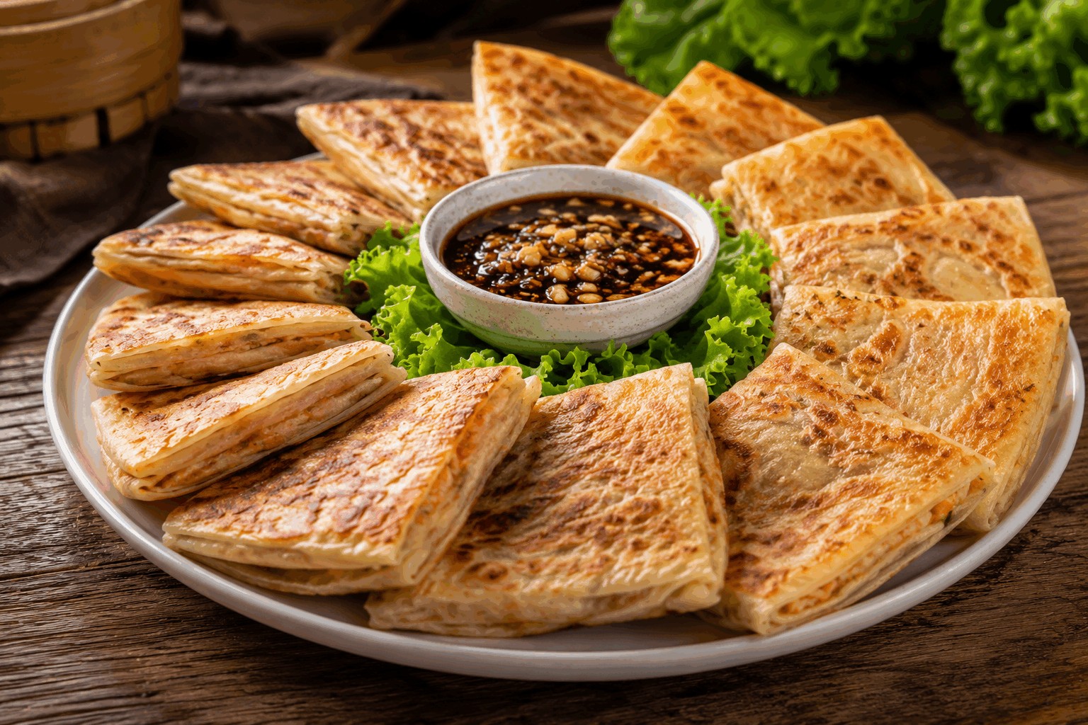 Msemen express en 5 minutes, la recette rapide que tout le monde adore ✨ Description Le msemen est une crêpe feuilletée traditionnelle marocaine, souvent dégustée au petit-déjeuner ou au goûter. Ce msemen express est une version simplifiée et rapide, parfaite pour préparer un délice croustillant et moelleux en un temps record. Accompagné de miel, de beurre ou de confiture, il ravira petits et grands par sa texture légère et son goût délicat. Informations Temps de préparation : 5 minutes Temps de cuisson : 10 minutes Nombre de portions : 4 pièces Difficulté : Facile Ingrédients Pour la pâte 250 g de farine de blé 125 g de semoule fine 1 pincée de sel 15 cl d'eau tiède 2 cuillères à soupe d'huile végétale (tournesol ou arachide) Beurre fondu pour la cuisson Préparation Mélangez la farine, la semoule fine et le sel dans un grand saladier. Ajoutez progressivement l'eau tiède tout en pétrissant jusqu'à obtenir une pâte souple et légèrement collante (ajustez l'eau si besoin). Formez une boule, huilez-la légèrement et laissez reposer 5 minutes à couvert pour détendre la pâte. Divisez la pâte en 4 boules égales et huilez vos mains pour éviter que la pâte ne colle. Étalez chaque boule sur un plan huilé en un carré très fin, puis pliez les bords vers le centre pour former un carré plus épais et feuilleté. Faites chauffer une poêle antiadhésive à feu moyen et faites cuire chaque msemen 2 à 3 minutes de chaque côté en badigeonnant de beurre fondu. Servez chaud, accompagné de miel, de beurre fondu ou de confiture selon votre goût. Astuces Utilisez de l’eau tiède pour faciliter le pétrissage et obtenir une pâte souple. Pour un résultat encore plus feuilleté, n’hésitez pas à étaler très finement et à bien huiler la pâte avant le pliage. Si la pâte colle trop, ajoutez un peu de farine sur le plan de travail et sur les mains. Conservez les msemen cuits dans un torchon propre pour qu’ils restent moelleux avant de servir. Service Servez les msemen express au petit-déjeuner ou au goûter, accompagnés de miel liquide, de beurre fondu, de confiture maison ou d’un thé à la menthe pour une expérience authentique et réconfortante.