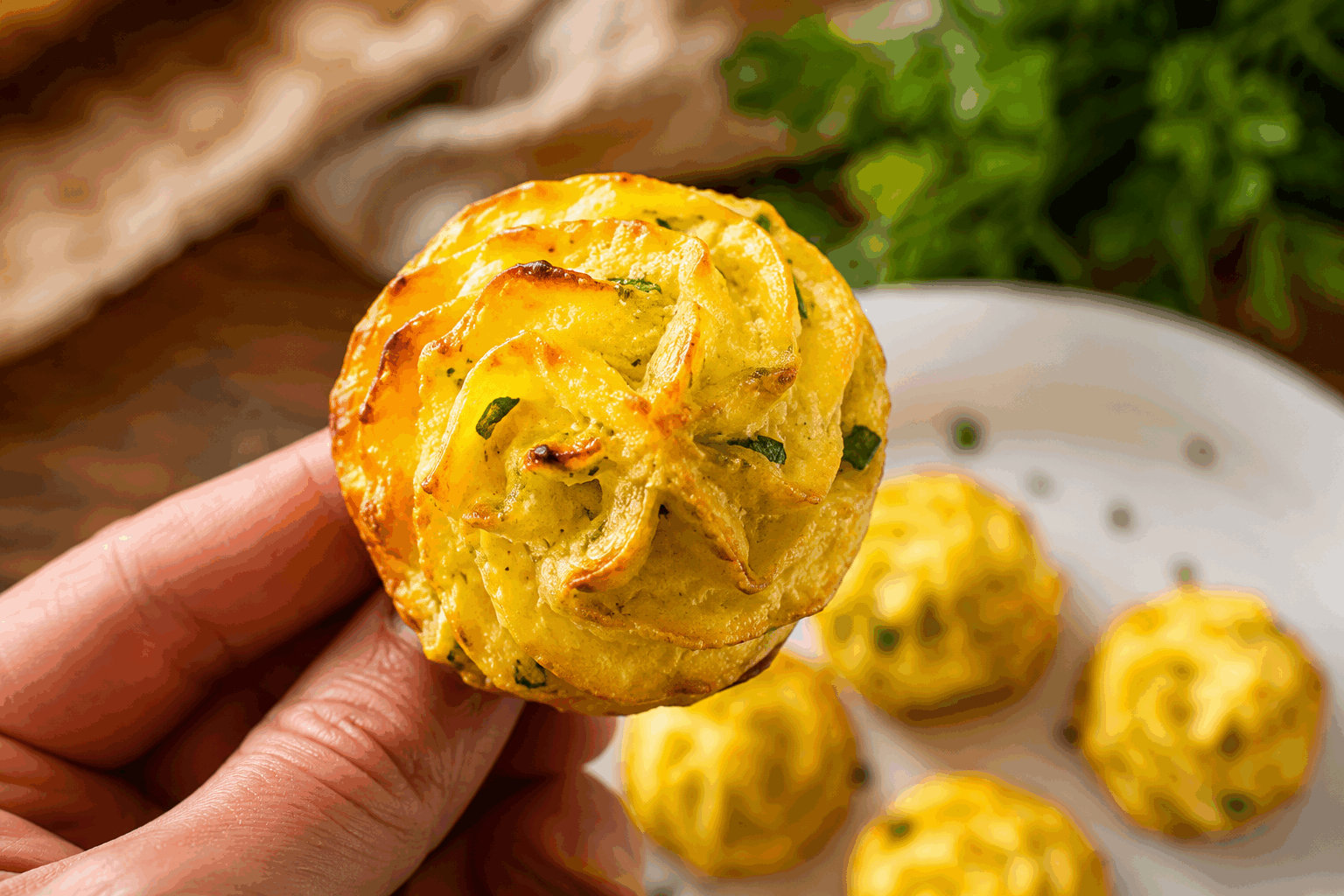 Pommes duchesse ail et fines herbes en 10 minutes, sans farine ni prise de tête ✨ Description Les pommes duchesse sont une purée de pommes de terre raffinée, ici agrémentée d’ail et de fines herbes pour un goût frais et parfumé. Cette recette rapide et légère se prépare en seulement 10 minutes, sans farine, idéale pour accompagner vos plats sans complication. Le dressage en petites rosaces dorées apporte une touche élégante et gourmande à votre assiette. Informations Temps de préparation : 5 minutes Temps de cuisson : 5 minutes Nombre de portions : 4 personnes (environ 12 pommes duchesse) Difficulté : Facile Ingrédients Pour les pommes duchesse 500 g de pommes de terre farineuses (type Bintje) 2 gousses d’ail 20 g de beurre 3 cuillères à soupe de lait 1 cuillère à soupe de persil frais ciselé 1 cuillère à soupe de ciboulette ciselée Sel fin Poivre noir du moulin Un peu d’huile d’olive pour la cuisson Préparation Épluchez les pommes de terre, coupez-les en morceaux et faites-les cuire 10 minutes à la vapeur ou dans une casserole d’eau bouillante salée jusqu’à ce qu’elles soient tendres (tester avec la pointe d’un couteau). Pendant ce temps, épluchez les gousses d’ail et hachez-les finement. Ciselez le persil et la ciboulette. Égouttez les pommes de terre puis écrasez-les immédiatement à l’aide d’un presse-purée ou d’une fourchette pour obtenir une purée lisse. Ajoutez le beurre, le lait, l’ail, les fines herbes, du sel et du poivre selon votre goût. Mélangez bien pour obtenir une préparation homogène et parfumée. Préchauffez votre poêle antiadhésive à feu moyen avec un peu d’huile d’olive. À l’aide d’une poche à douille munie d’une grosse étoile, formez des petits tas en forme de rosaces directement dans la poêle (sinon, formez-les à la cuillère sur un papier sulfurisé et faites-les glisser dans la poêle). Laissez cuire 2 à 3 minutes de chaque côté jusqu’à ce que les pommes duchesse soient bien dorées et croustillantes à l’extérieur. Servez immédiatement pour apprécier le contraste entre la croûte dorée et le cœur fondant. Astuces Choisissez des pommes de terre farineuses pour une purée bien légère et facile à dresser. Pour une version encore plus rapide, utilisez une purée de pommes de terre en flocons et ajoutez ail et fines herbes. Si vous n’avez pas de poche à douille, une grande cuillère vous permettra de façonner des petits tas à dorer. Pour plus de gourmandise, ajoutez un peu de parmesan râpé dans la purée avant la cuisson. Service Servez ces pommes duchesse en accompagnement d’une viande grillée, d’un poisson en sauce ou simplement avec une salade verte pour un repas léger et savoureux. Leur aspect élégant est parfait pour une occasion festive ou un dîner improvisé sans prise de tête.
