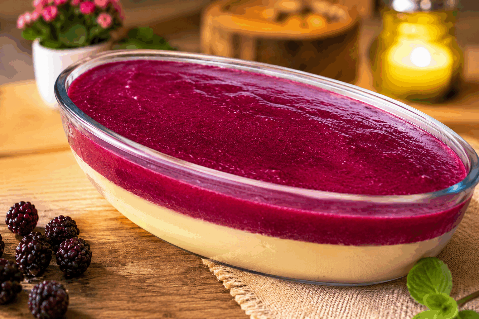 Pouding chômeur aux myrtilles : la recette secrète qui fond en bouche en 5 minutes ✨ Description Le pouding chômeur est un dessert traditionnel québécois, célèbre pour son moelleux et sa sauce caramel fondante. Ici, il est revisité aux myrtilles, apportant une touche fruitée et acidulée qui équilibre parfaitement la douceur. Facile et rapide à préparer, ce dessert fond littéralement en bouche pour un plaisir gourmand immédiat. Informations Temps de préparation : 5 minutes Temps de cuisson : 35 minutes Nombre de portions : 6 personnes Difficulté : Facile Ingrédients Pâte à pouding 200 g de farine 100 g de sucre 2 cuillères à café de levure chimique 1 pincée de sel 250 ml de lait 50 g de beurre fondu 1 œuf Garniture aux myrtilles et caramel 250 g de myrtilles fraîches ou surgelées 150 g de cassonade 200 ml de crème liquide entière 50 g de beurre 1 cuillère à café d’extrait de vanille Préparation Préchauffe le four à 180°C (chaleur tournante recommandée). Dans un bol, mélange la farine, le sucre, la levure chimique et le sel. Dans un autre récipient, bats l’œuf avec le lait et le beurre fondu, puis incorpore ce mélange sec pour obtenir une pâte homogène. Verse les myrtilles uniformément au fond d’un plat à gratin beurré (environ 20x20 cm). Prépare la sauce caramel en faisant fondre le beurre avec la cassonade dans une petite casserole à feu moyen sans remuer, jusqu’à obtenir une couleur dorée. Ajoute la crème liquide et l’extrait de vanille au caramel hors du feu, mélange bien pour lisser la sauce. Verse la pâte doucement sur les myrtilles dans le plat, puis répartis la sauce caramel par-dessus. Enfourne pour 30 à 35 minutes, jusqu’à ce que la surface soit dorée et que la pâte soit bien cuite (vérifie avec la pointe d’un couteau). Laisse tiédir quelques minutes avant de servir pour que le caramel soit encore fondant. Astuces Pour une version express, utilise des myrtilles surgelées directement sans les décongeler. Ne remue pas la pâte après l’avoir versée sur les fruits pour obtenir cet effet « imbibé » caractéristique du pouding chômeur. La cuisson parfaite se reconnaît à une pâte gonflée et dorée, mais encore moelleuse à l’intérieur. Varie les fruits selon la saison : framboises ou cerises se marient aussi bien avec ce dessert. Service Servez ce pouding chômeur aux myrtilles tiède, idéalement accompagné d'une boule de glace à la vanille ou d'une cuillère de crème fraîche pour renforcer son fondant. Parfait pour une douceur réconfortante lors d’un goûter ou un dessert simple en famille.