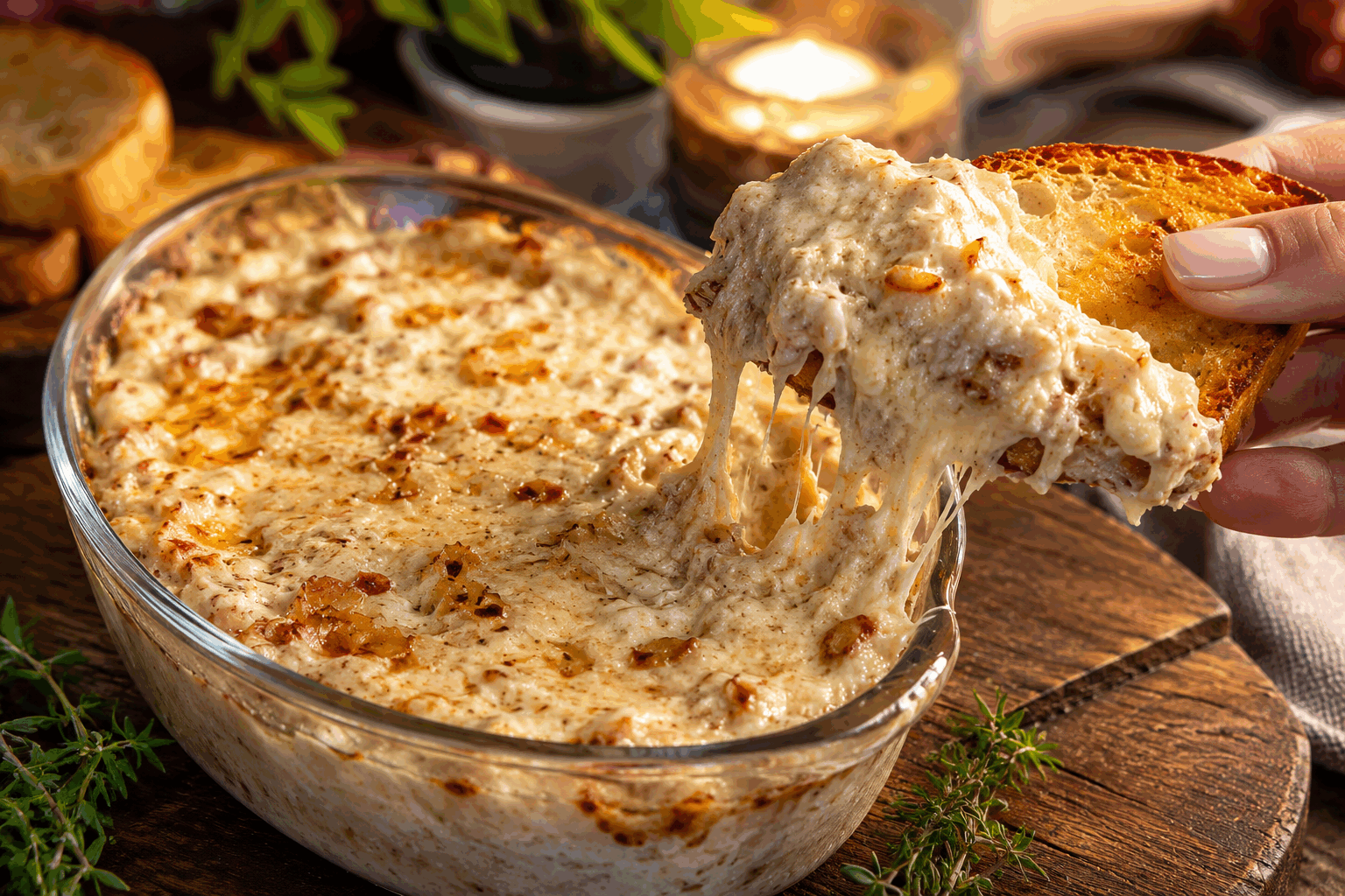 Rillettes de poulet rôti maison en 10 minutes, la recette simple qui fait fondre ! 🔥 Description Ces rillettes de poulet rôti maison sont onctueuses et savoureuses, parfaites pour un apéritif gourmand ou une entrée légère. Rapides à préparer en seulement 10 minutes, elles révèlent tout le goût authentique du poulet rôti allié à une texture fondante qui séduit à coup sûr. Idéales pour les petites réceptions ou les soirées improvisées, elles se dégustent aussi bien sur du pain frais que des crackers. Informations Temps de préparation : 10 minutes Temps de cuisson : 0 minute (le poulet est déjà cuit) Nombre de portions : 4 personnes Difficulté : Facile Ingrédients Pour les rillettes de poulet 300 g de reste de poulet rôti désossé et effiloché 80 g de fromage blanc ou de fromage frais type chèvre frais 30 g de beurre doux 1 cuillère à soupe de jus de citron 1 cuillère à soupe de moutarde à l’ancienne 2 brins de ciboulette fraîche ciselée 1 gousse d’ail finement hachée Sel fin, poivre du moulin Préparation Dans un bol, écrasez le beurre à température ambiante avec le fromage blanc jusqu’à obtenir une préparation homogène et crémeuse. Ajoutez le poulet effiloché, la moutarde, le jus de citron, l’ail haché et la ciboulette. Mélangez bien pour répartir tous les ingrédients. Salez et poivrez selon votre goût. Goûtez et ajustez l’assaisonnement si nécessaire. Mixez rapidement la préparation avec un mixeur plongeant pendant 10 à 15 secondes pour obtenir une texture lisse mais encore légèrement rustique. Placez les rillettes au frais pendant 10 minutes avant de servir pour que les saveurs se mélangent bien. Astuces Utilisez un reste de poulet rôti maison pour plus de saveur et une texture parfaite. Remplacez le fromage blanc par du fromage frais type ricotta ou cream cheese pour varier la texture. Ajoutez une pointe de piment d’Espelette pour relever légèrement le goût. Conservez les rillettes dans une boîte hermétique au réfrigérateur et consommez-les sous 2 à 3 jours maximum pour garantir fraîcheur et sécurité. Service Servez ces rillettes bien fraîches sur du pain de campagne grillé, des tranches de baguette croustillante ou des crackers. Accompagnez-les d’un vin blanc frais et fruité, d’une salade verte ou de crudités colorées pour un apéritif convivial ou une entrée légère et raffinée.