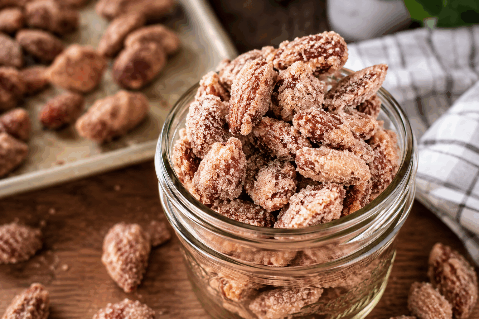 Seulement 3 ingrédients pour des amandes pralinées comme au marché de Noël ✨