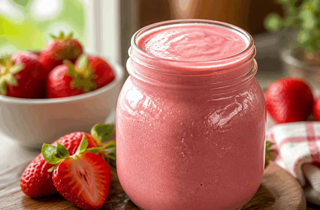 Seulement 3 ingrédients pour un Nutella de fraises qui fond dans la bouche 🍓 Description Cette recette ultra simple revisite le célèbre Nutella en version fruitée avec seulement trois ingrédients. Sa texture onctueuse et fondante, associée au goût doux et acidulé des fraises, en fait une pâte à tartiner saine et gourmande. Parfaite pour les petits-déjeuners ou goûters, elle ravira petits et grands en quête de saveurs fraîches et naturelles. Informations Temps de préparation : 10 minutes Temps de cuisson : 5 minutes Nombre de portions : 4 pots de 200 g environ Difficulté : Facile Ingrédients Pour le Nutella de fraises 400 g de fraises fraîches 100 g de chocolat noir à 70% 40 g de sucre glace Préparation Lave, équeute et coupe les fraises en morceaux. Fais fondre le chocolat noir au bain-marie ou au micro-ondes par intervalles de 30 secondes en remuant entre chaque. Dans une casserole, mets les fraises et le sucre glace, puis fais chauffer à feu doux pendant 3 à 5 minutes jusqu’à ce que les fraises commencent à compoter. Retire la casserole du feu, ajoute le chocolat fondu et mélange bien pour obtenir une texture lisse et homogène. Transfère la préparation dans un mixeur ou utilise un mixeur plongeant pour obtenir une pâte onctueuse et fine. Laisse refroidir à température ambiante avant de verser dans des pots hermétiques. Conserve au réfrigérateur et consomme dans les 5 jours. Astuces Choisis des fraises bien mûres pour un goût sucré et intense. Tu peux remplacer le chocolat noir par du chocolat au lait pour une version plus douce. Si la pâte est trop épaisse, ajoute une cuillère à soupe d’eau ou de lait végétal pour l’assouplir. Pour conserver plus longtemps, stérilise les pots avant de les remplir. Service Tartine ce Nutella de fraises sur du pain frais, des crêpes ou des pancakes pour un goûter fruité et gourmand. Il accompagne également parfaitement les yaourts nature ou les desserts glacés. Idéal pour une pause sucrée saine et délicieuse à tout moment de la journée.