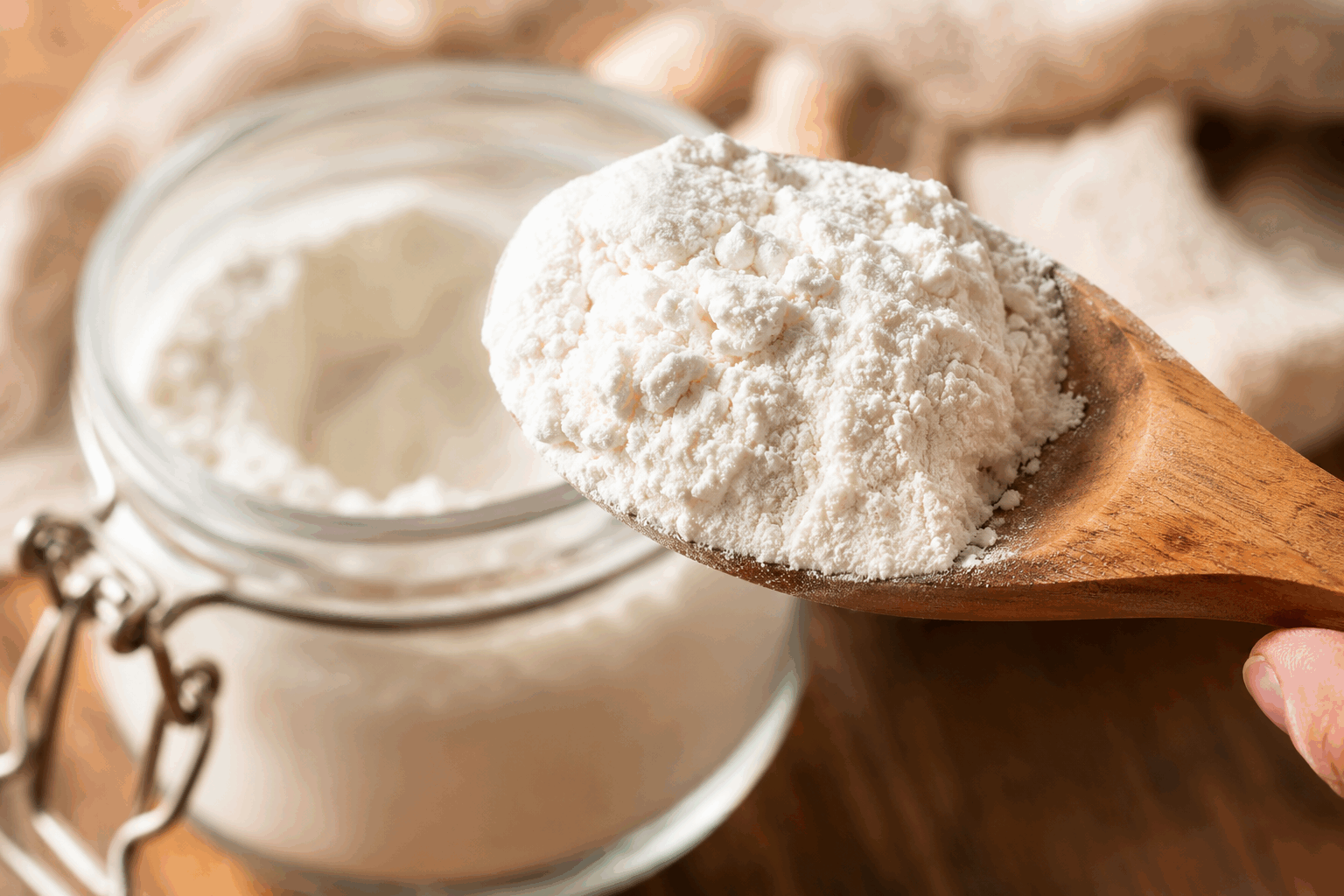 Seulement 3 ingrédients pour une levure chimique maison qui gonfle tout ✨ Description Découvrez comment préparer une levure chimique maison avec seulement trois ingrédients simples. Parfaite pour donner du volume à vos pâtisseries et les rendre incroyablement légères et moelleuses. Cette recette est idéale pour ceux qui cherchent à éviter les additifs ou qui n'ont plus de levure à portée de main. Informations Temps de préparation : 5 minutes Temps de cuisson : 0 minutes Nombre de portions : 1 utilisation pour une recette standard Difficulté : Facile Ingrédients Pour la levure chimique maison 1 cuillère à soupe de bicarbonate de soude 2 cuillères à soupe de crème de tartre 1 cuillère à café de fécule de maïs Préparation Mélangez dans un petit bol le bicarbonate de soude et la crème de tartre. Ajoutez la fécule de maïs et mélangez bien jusqu'à obtention d'une poudre homogène. Utilisez immédiatement ou conservez dans un récipient hermétique. Astuces Pour une efficacité optimale, préparez cette levure au fur et à mesure des besoins plutôt qu'en avance. Si vous n'avez pas de crème de tartre, vous pouvez la remplacer par du jus de citron, mais la texture sera légèrement différente. Assurez-vous que tous les ustensiles soient secs pour éviter que la levure maison ne réagisse prématurément. Service Utilisez cette levure chimique maison dans toutes vos recettes habituelles nécessitant de la levure chimique. Parfait pour les gâteaux, muffins, biscuits, et bien plus encore. Conservez dans un endroit sec et frais pour garantir une bonne conservation.