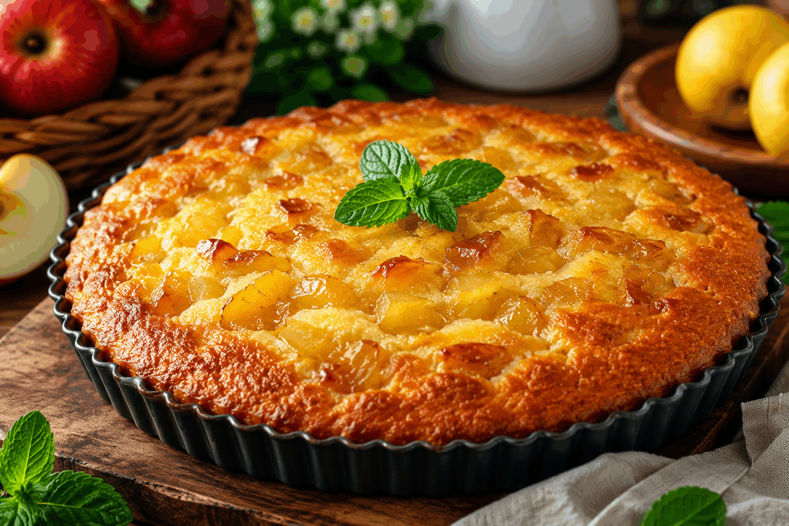 Gâteau aux pommes caramélisées en 5 minutes, parfait pour fondre de plaisir 🍎🔥 Description Ce gâteau express aux pommes caramélisées est une douceur moelleuse et fondante, relevée par le goût sucré et légèrement croustillant des pommes caramélisées. Idéal pour une pause gourmande improvisée, il se prépare en un temps record tout en offrant un plaisir réconfortant. Parfait pour accompagner un café ou un thé lors d’une après-midi conviviale. Informations Temps de préparation : 5 minutes Temps de cuisson : 20 minutes Nombre de portions : 4 personnes Difficulté : Facile Ingrédients Pour le gâteau 100 g de farine 50 g de sucre 1 cuillère à café de levure chimique 1 œuf 50 ml de lait 30 g de beurre fondu 1 pincée de sel 1 cuillère à café d’extrait de vanille (facultatif) Pour les pommes caramélisées 2 pommes moyennes (type Golden ou Gala) 30 g de beurre 30 g de sucre roux 1/2 cuillère à café de cannelle en poudre (facultatif) Préparation Épluche les pommes, enlève le trognon et coupe-les en fines lamelles. Fais fondre le beurre dans une poêle à feu moyen, ajoute le sucre et la cannelle, puis les lamelles de pommes. Laisse cuire environ 3 minutes en remuant régulièrement jusqu’à ce que les pommes soient tendres et légèrement caramélisées. Dans un saladier, mélange la farine, le sucre, la levure, et le sel. Ajoute l’œuf, le lait, le beurre fondu et l’extrait de vanille, puis mélange jusqu’à obtention d’une pâte homogène et lisse. Préchauffe le four à 180°C (chaleur tournante de préférence). Verse la moitié de la pâte dans un moule beurré ou recouvert de papier sulfurisé. Répartis les pommes caramélisées sur la pâte, puis recouvre avec le reste de pâte. Enfourne pour environ 15 à 20 minutes, jusqu’à ce que le gâteau soit doré et que la lame d’un couteau ressorte propre. Laisse tiédir quelques minutes avant de démouler délicatement. Astuces Pour un goût plus intense, remplace le lait par du lait d’amande ou de noisette. Tu peux ajouter un peu de noix concassées ou de noisettes grillées pour un croquant supplémentaire. Veille à ne pas trop cuire les pommes en poêle pour qu’elles restent fondantes à cœur. Serre ce gâteau tiède avec une boule de glace à la vanille pour un dessert encore plus gourmand. Service Présente ce gâteau sur une assiette avec une pointe de crème fraîche ou une boule de glace vanille pour un contraste chaud-froid. Idéal pour un goûter rapide ou un dessert improvisé, il se marie parfaitement avec un thé noir ou un café corsé. À déguster sans modération dès la sortie du four pour fondre de plaisir.