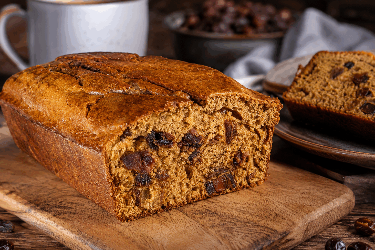 Un gâteau moelleux au yaourt, thé et dattes, prêt en 5 minutes pour une digestion au top ✨